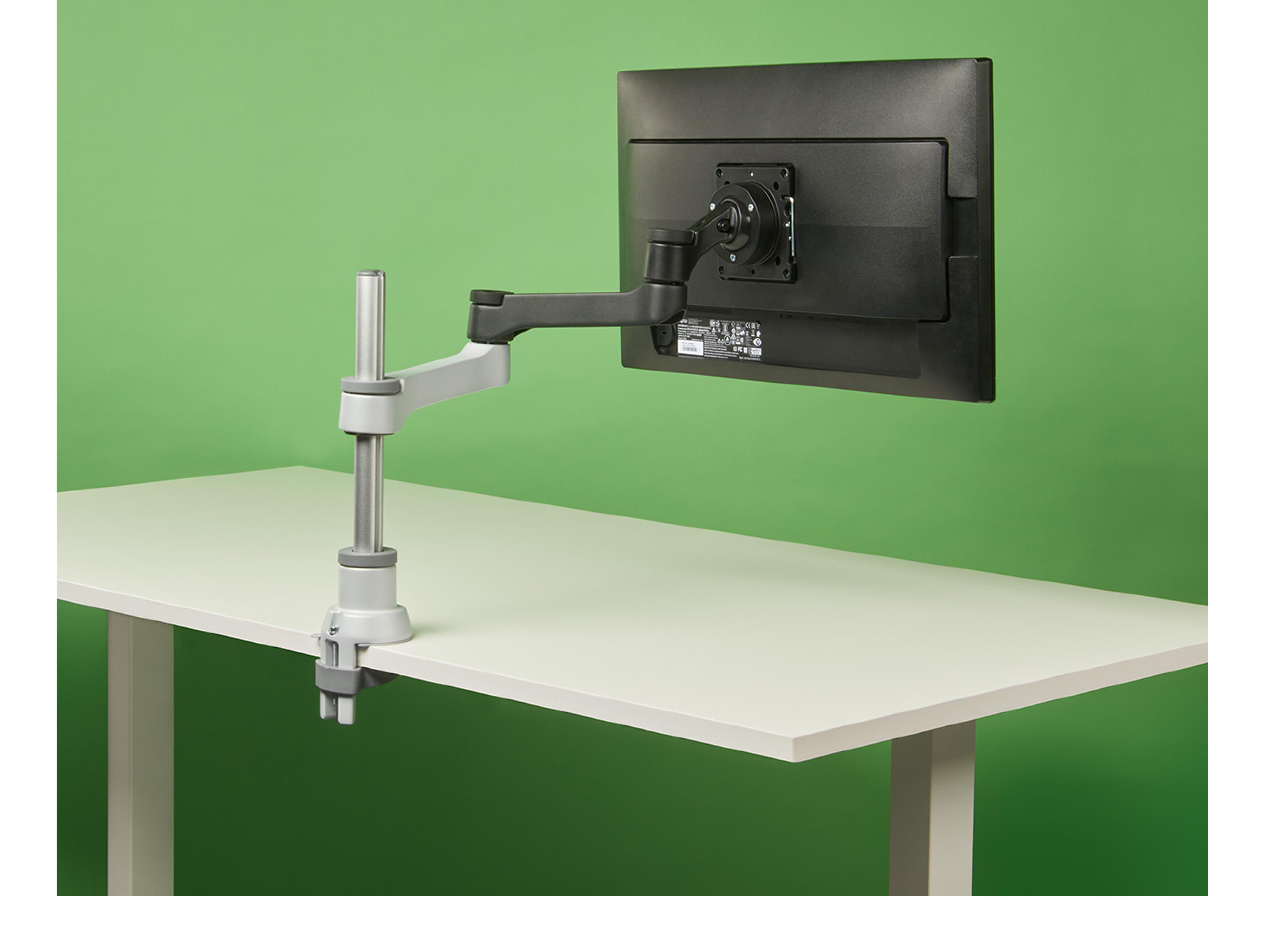 R-Go Monitorarm 0"-40" 1TFT Max.8KG Zepher 4 justierbar sil