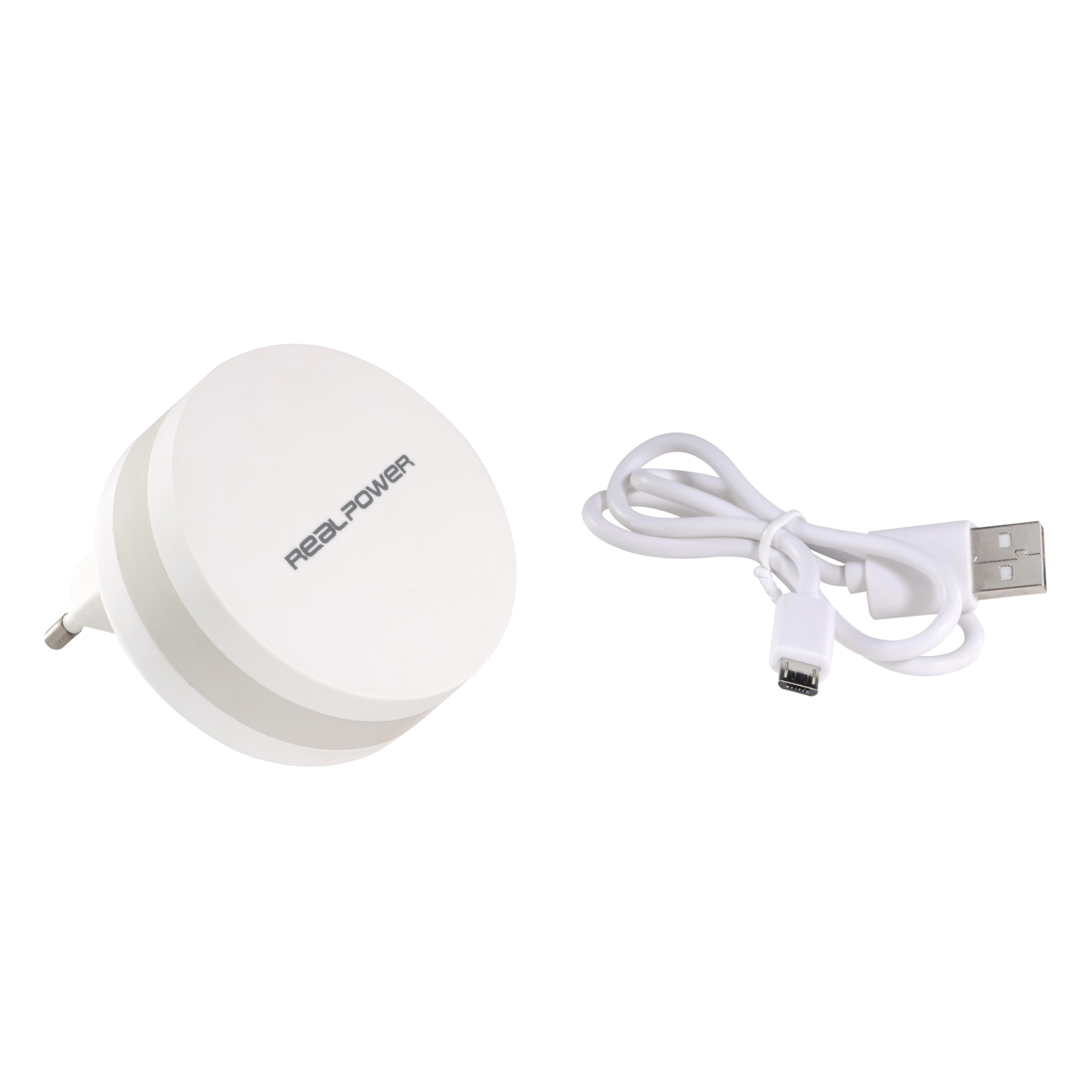 RealPower Powerbank PBC-1800 weiss 1.800mAh