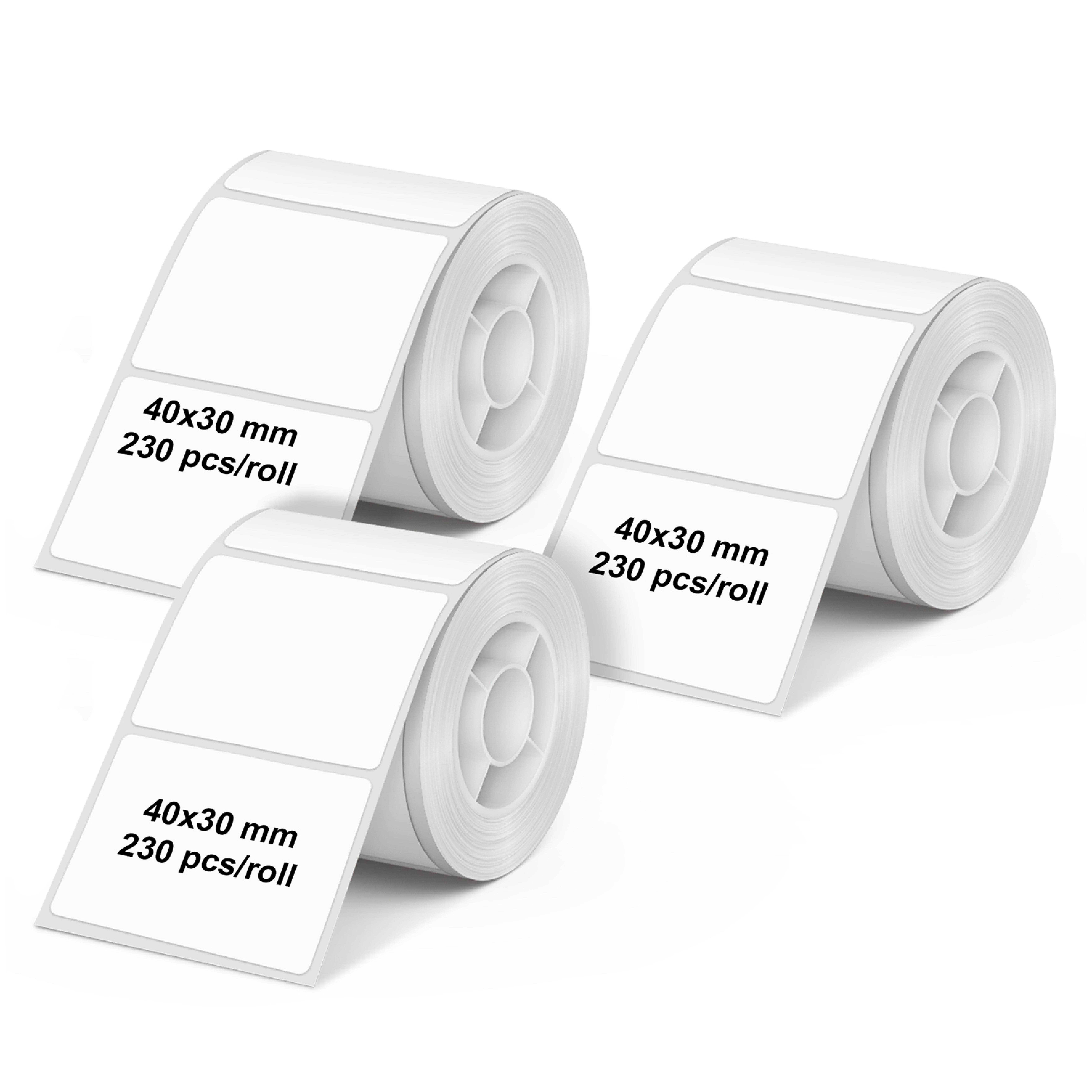 Olympia Etikettenrolle fuer PM220 3er Pack weiss
