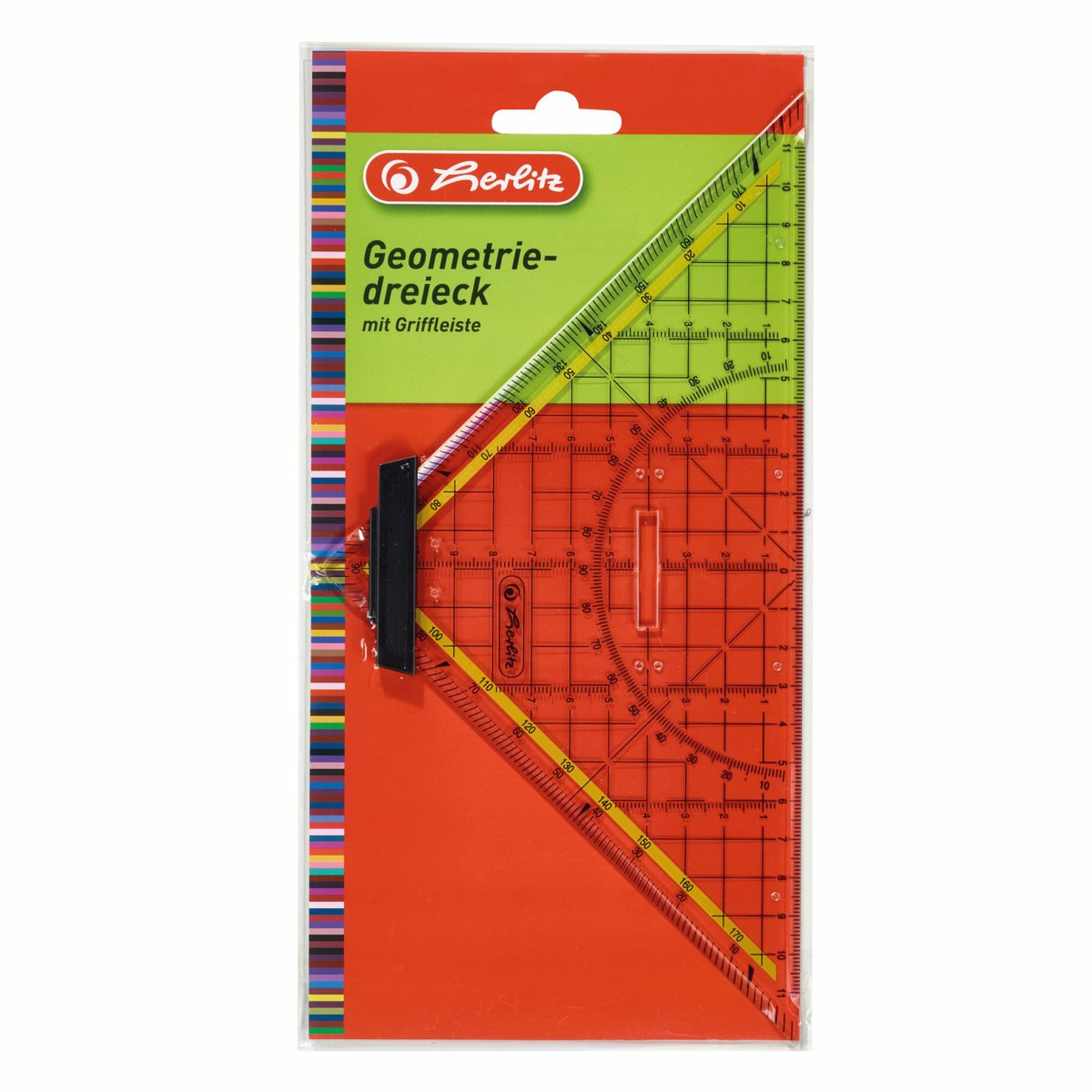 Herlitz Geometrie-Dreieck gross mit Griff