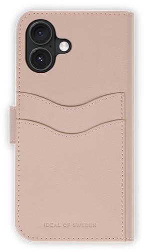 Beige Smartphone-Hülle aus Leder mit Kartenfächern, passend für duale Kamera-Modelle