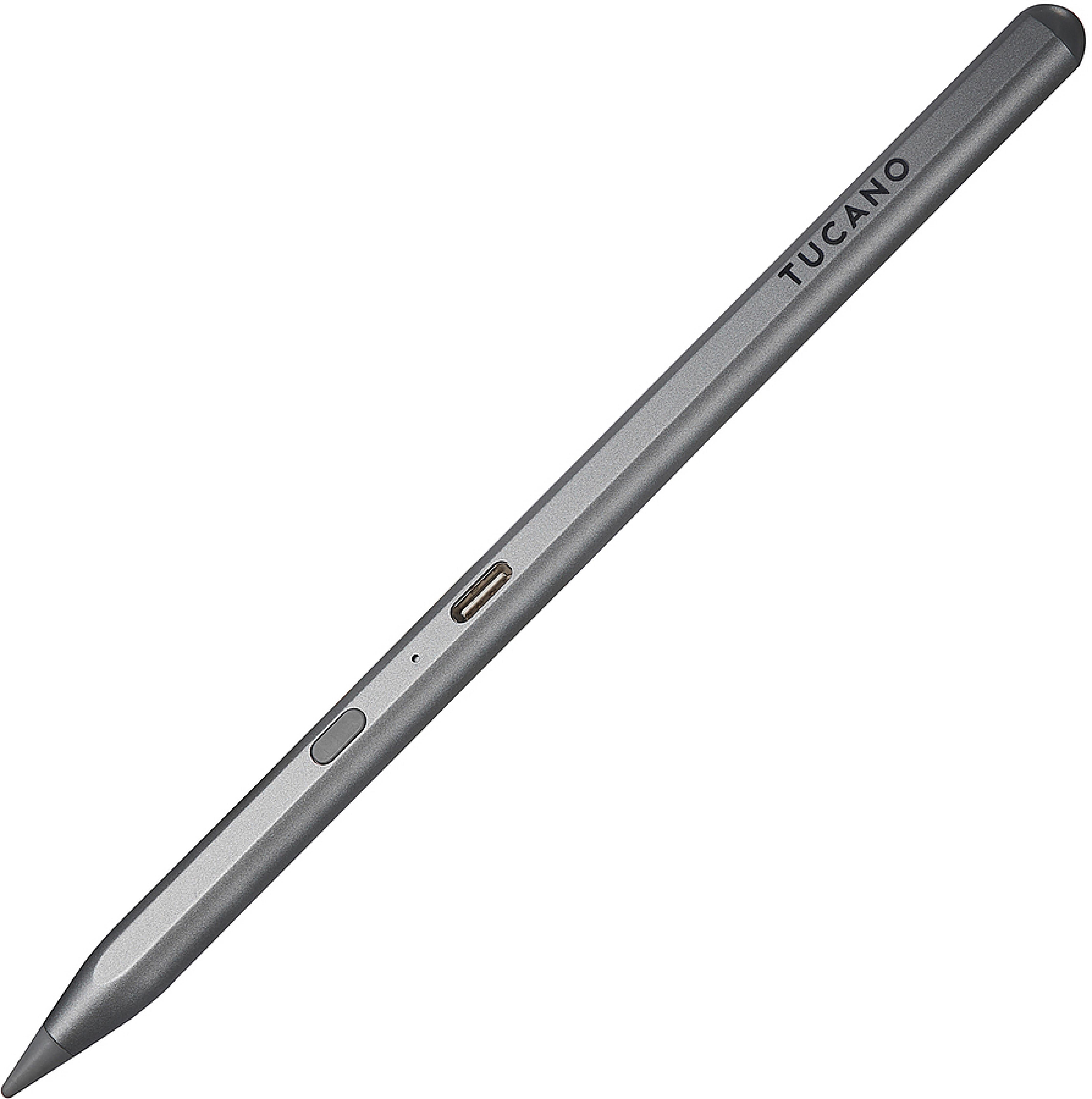 TUCANO UTILITY 3 Stylus Stift Pencil für alle Apple iPads (seit 2018), 50h Akkulaufzeit, grau