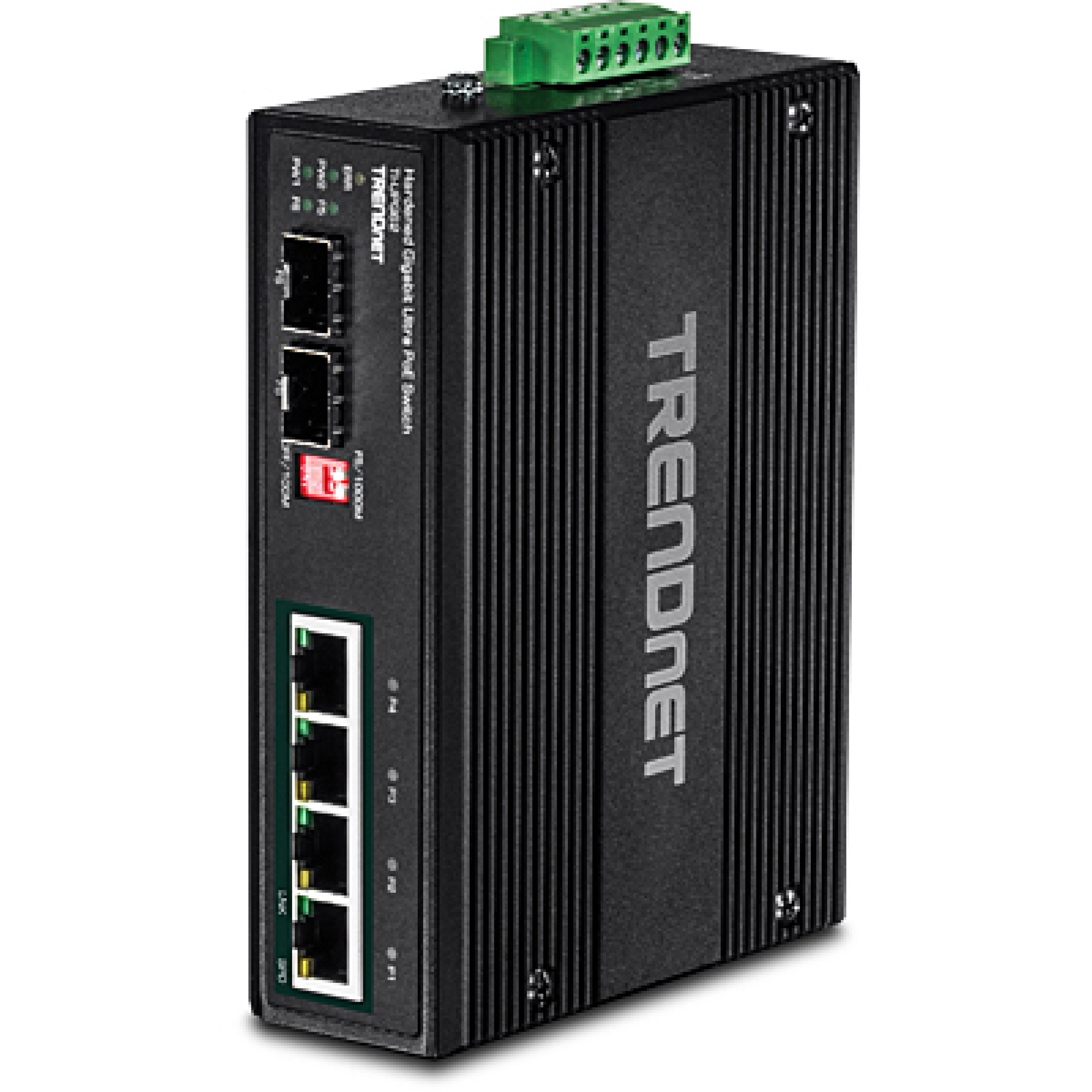 TRENDnet Industrie Switch 6 Port Gbit PoE IP30 Metall