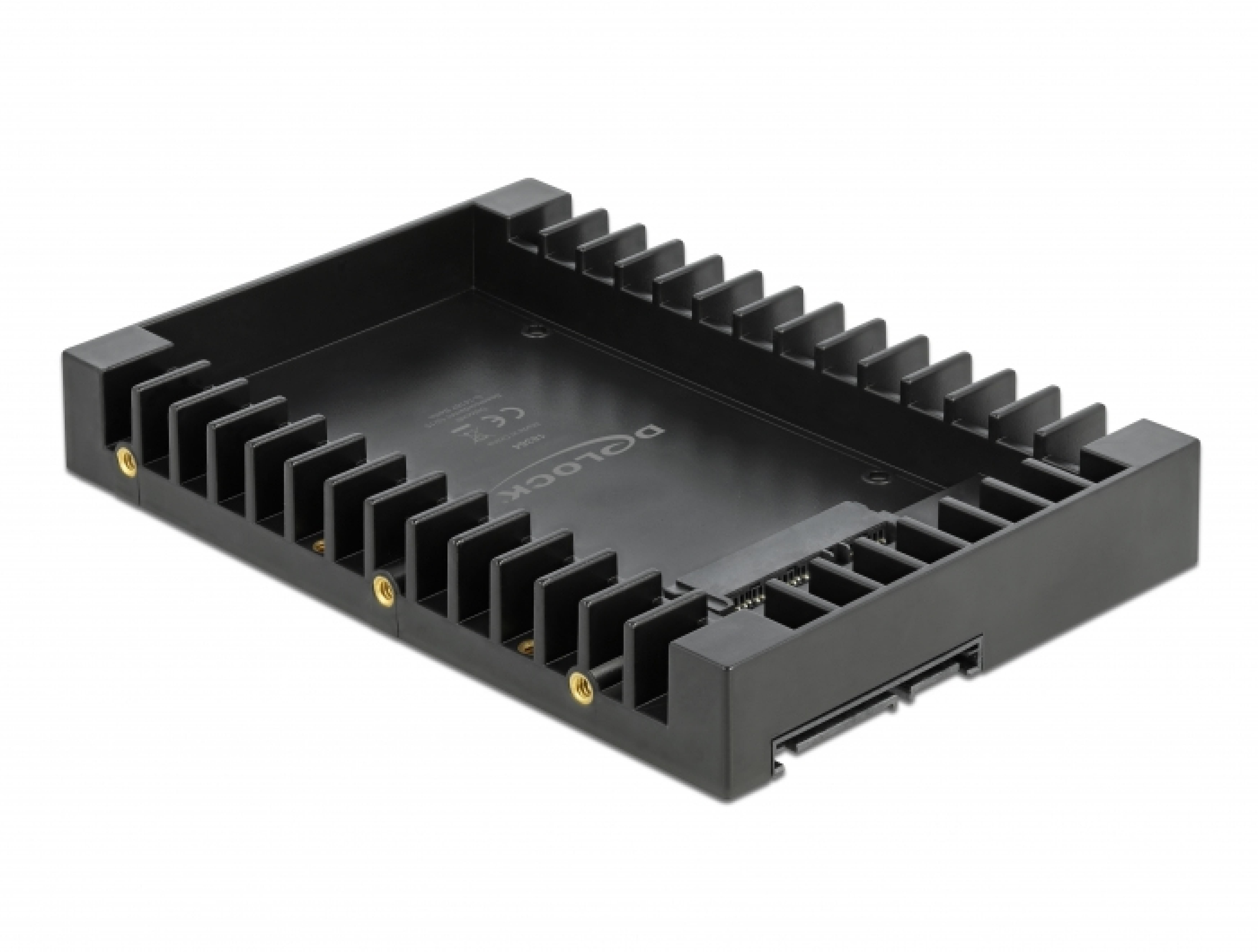DELOCK 3.5 Einbaurahmen fuer 2.5 SATA Laufwerk schwarz