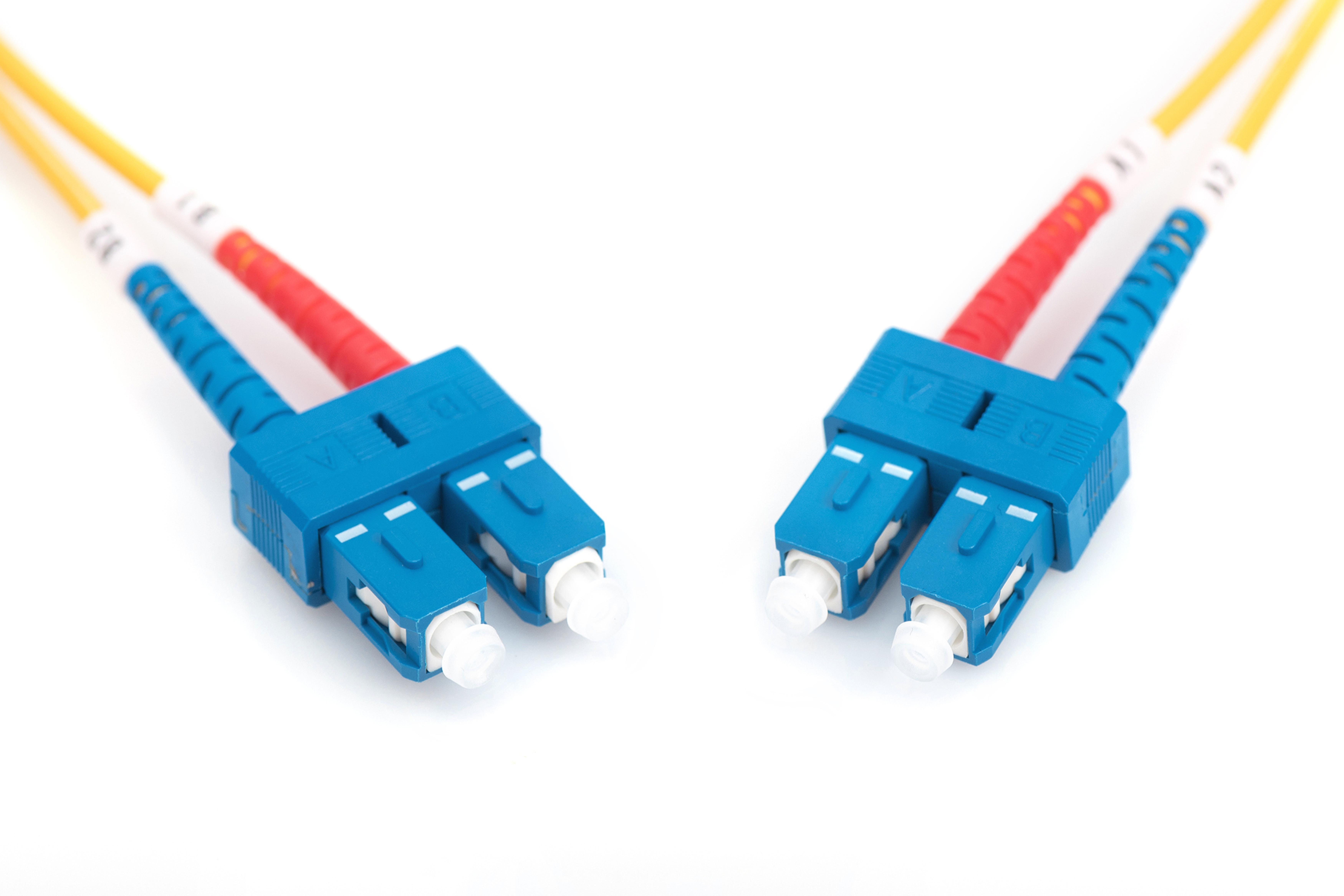 DIGITUS LWL Patchkabel SC -> SC 2.00m Singlemode Duplex OS2