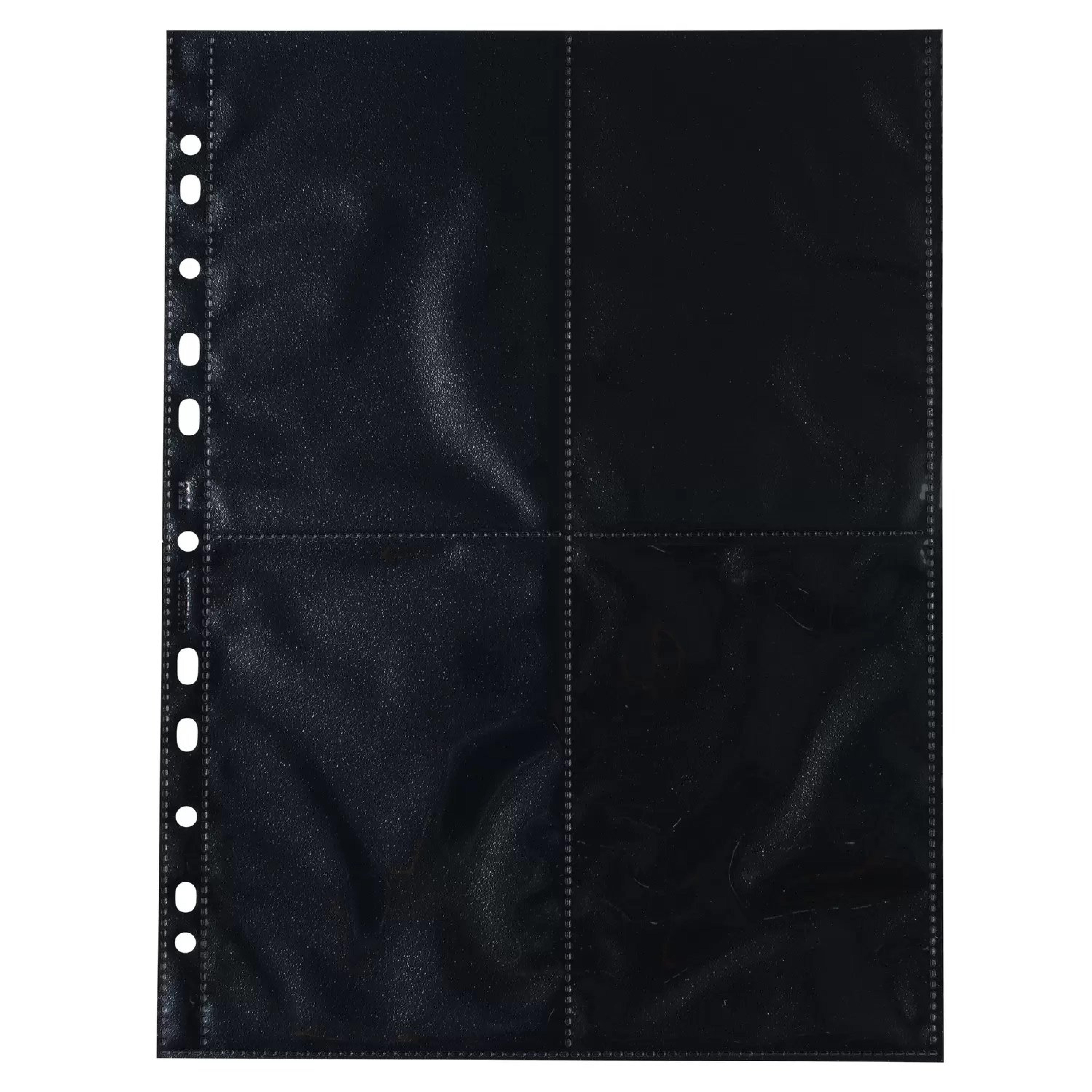HERMA Fotosichthuellen 100 x 150 mm hoch schwarz 10 Huellen
