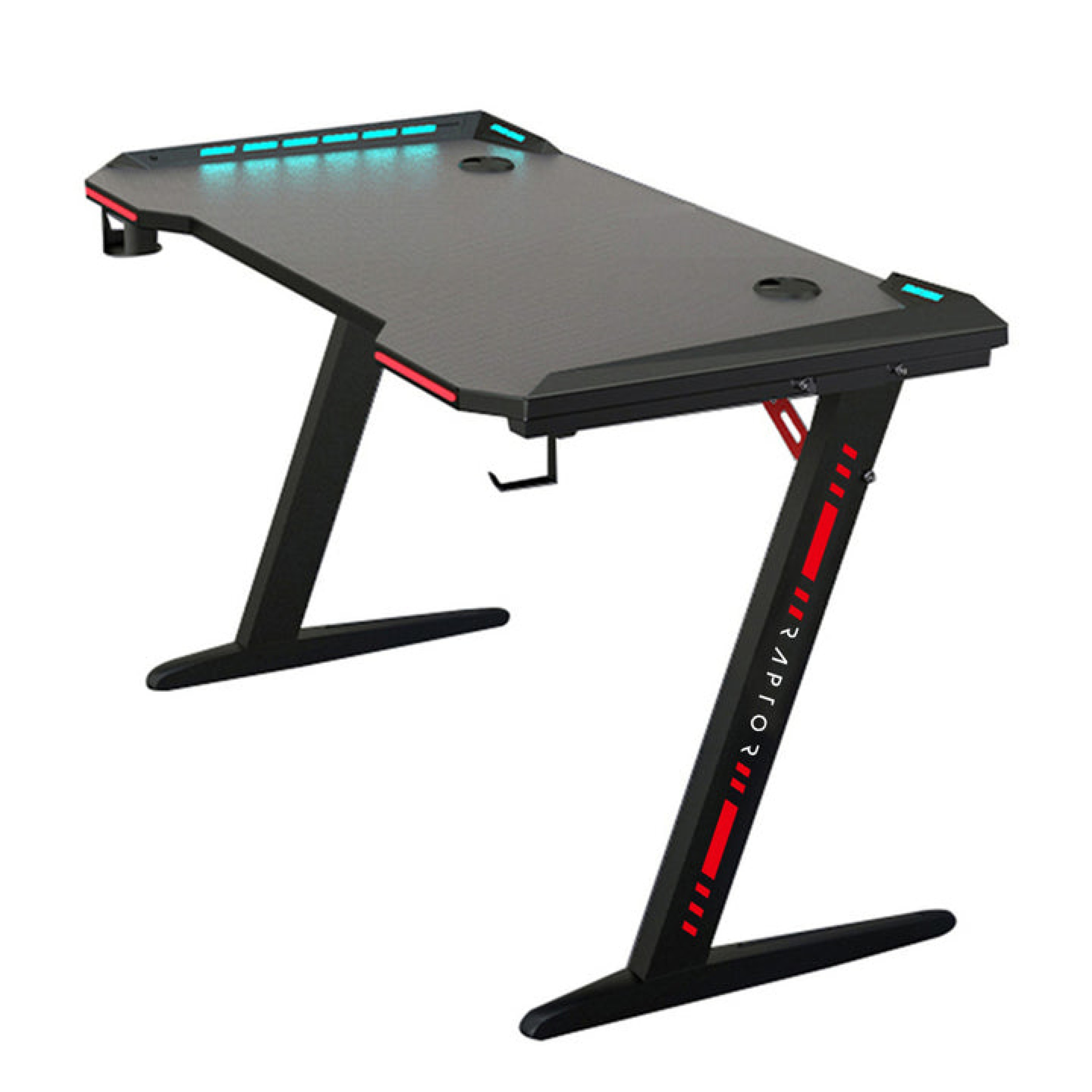 Raptor Gaming-Tisch GT100 120x60cm RGB schwarz