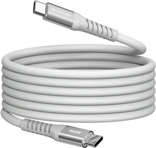 VERBATIM SYNC & Charger USB C to USB C 60W Magnetic 120 CM - Grey