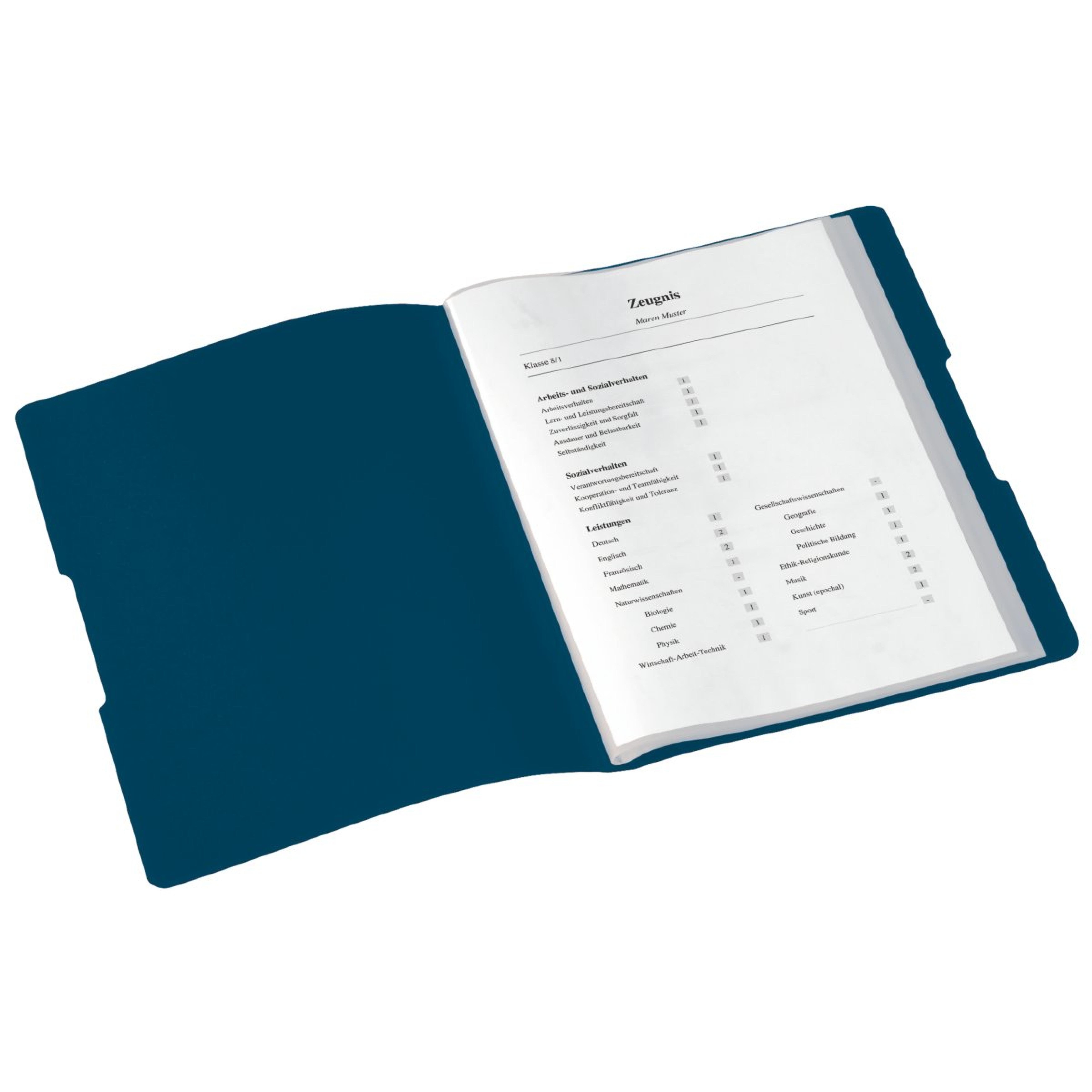 Herlitz Sichtbuch "Zeugnisse" opak blau 20 Huellen