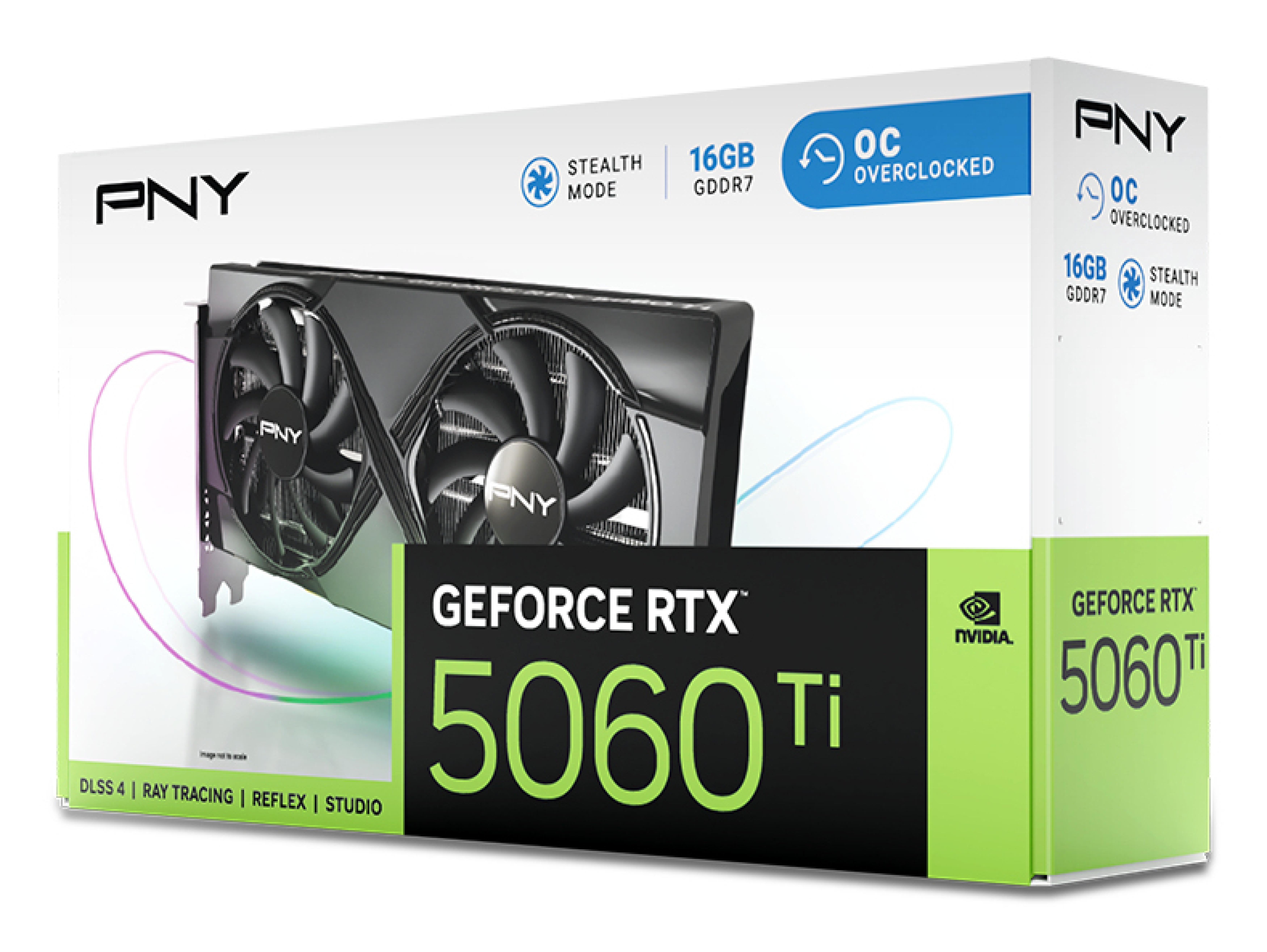 PNY RTX5060 TI OC Dual Fan 16GB GDDR7 3xDP,1xHDMI