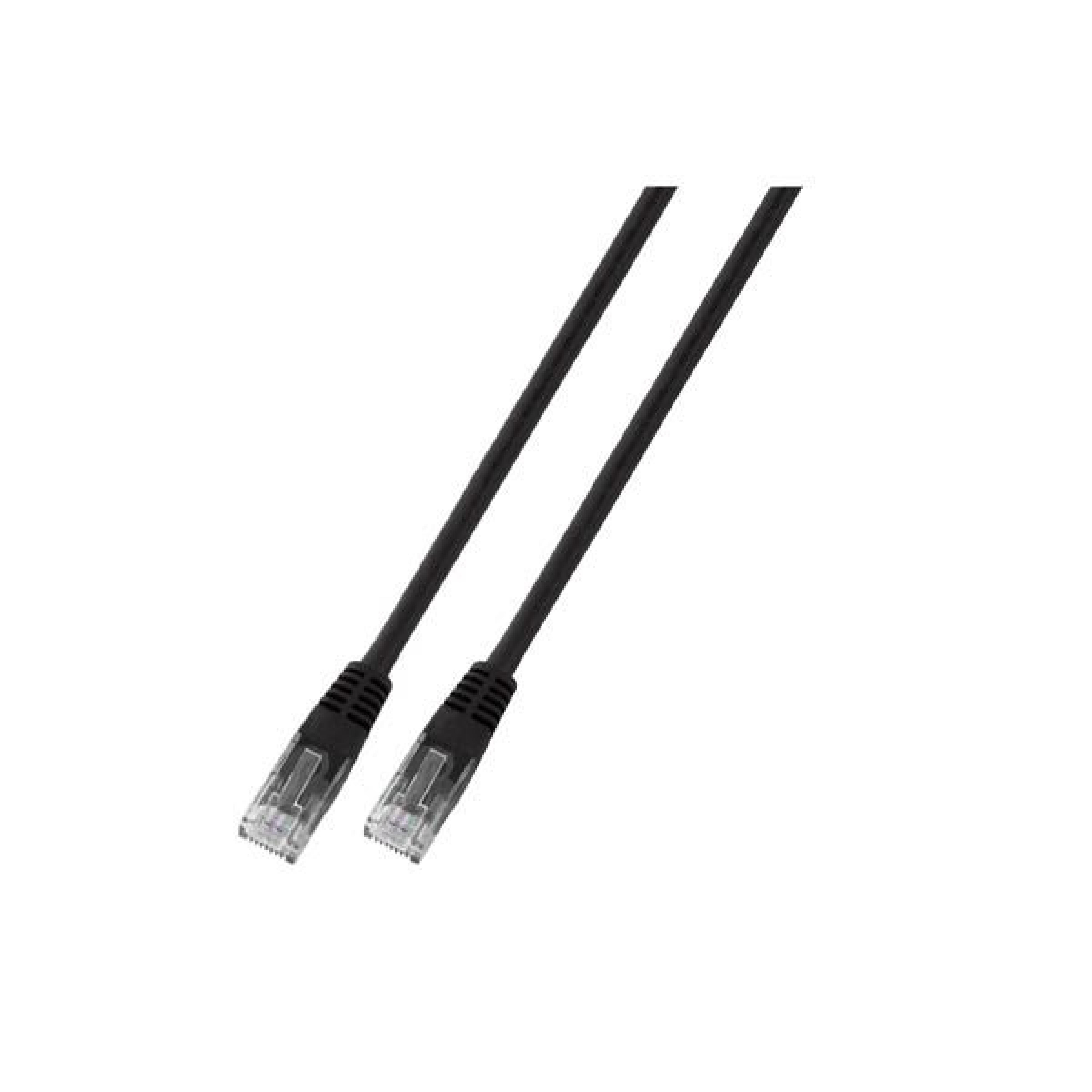 EFB RJ45 Patchkabel U/UTP Cat.6 PVC CCA 10.00m schwarz