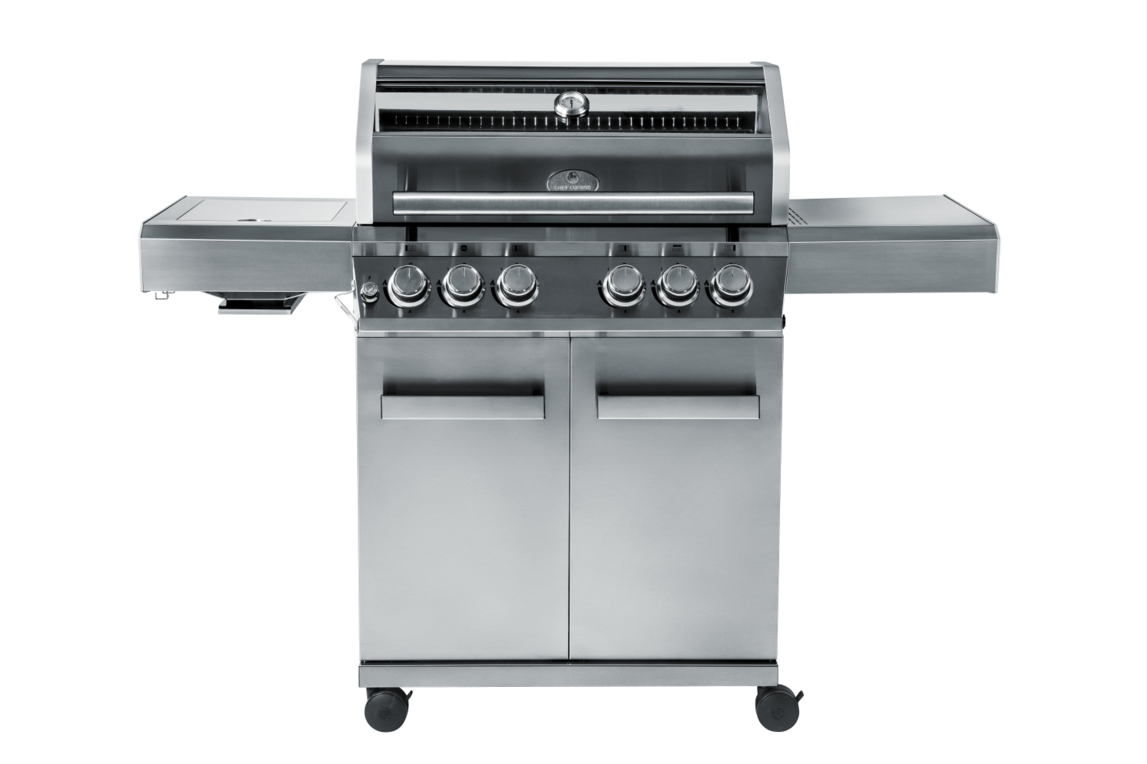 CHEF CUISINE Premium Edelstahl Gasgrill 4+2 Brenner