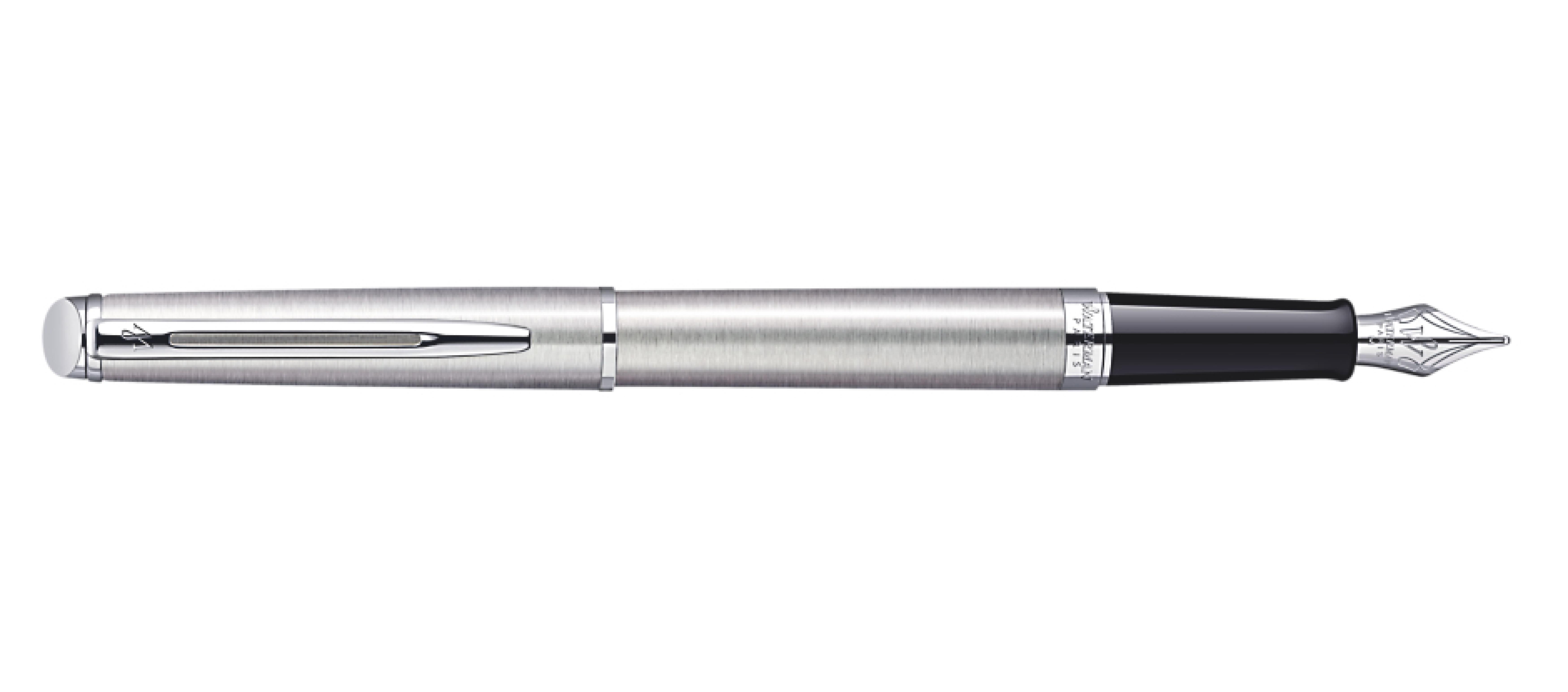 WATERMAN Fuellfederhalter Hemisphere Edelstahl C.C M Blau Geschenkbox