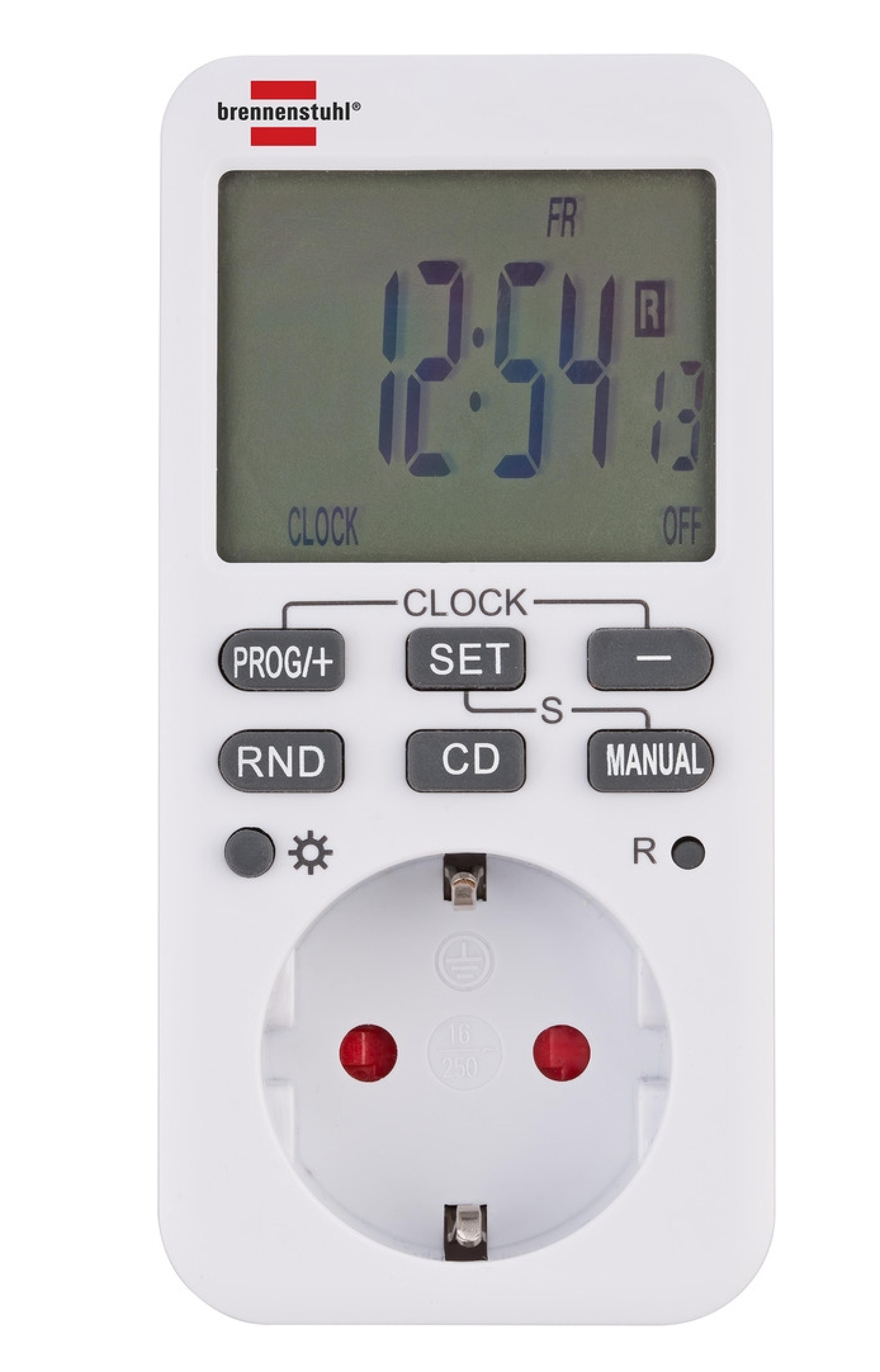 Brennenstuhl digitale Zeitschaltuhr IP20 230V max.16(2)A