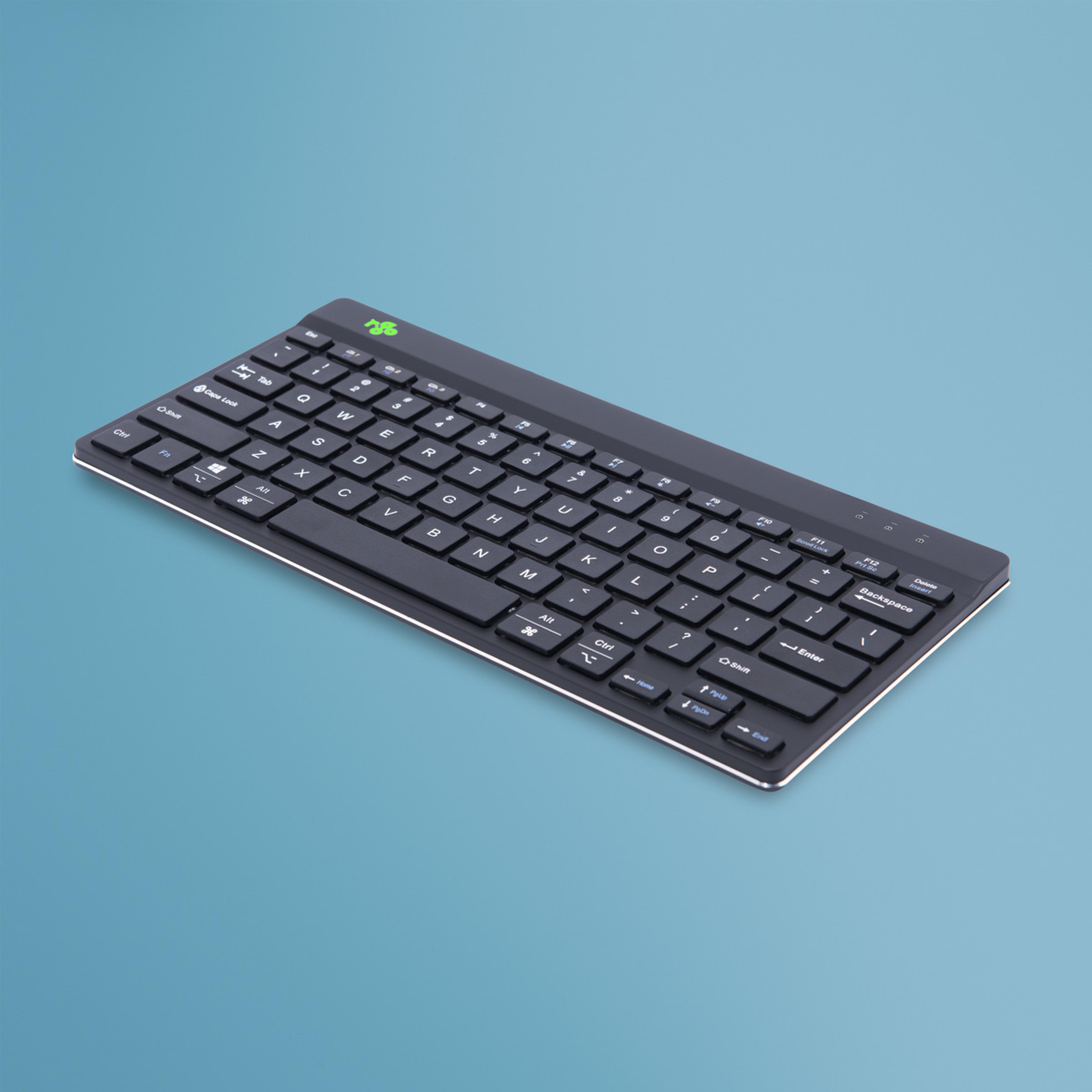 R-Go Tastatur Compact Break US-Layout kabellos schwarz