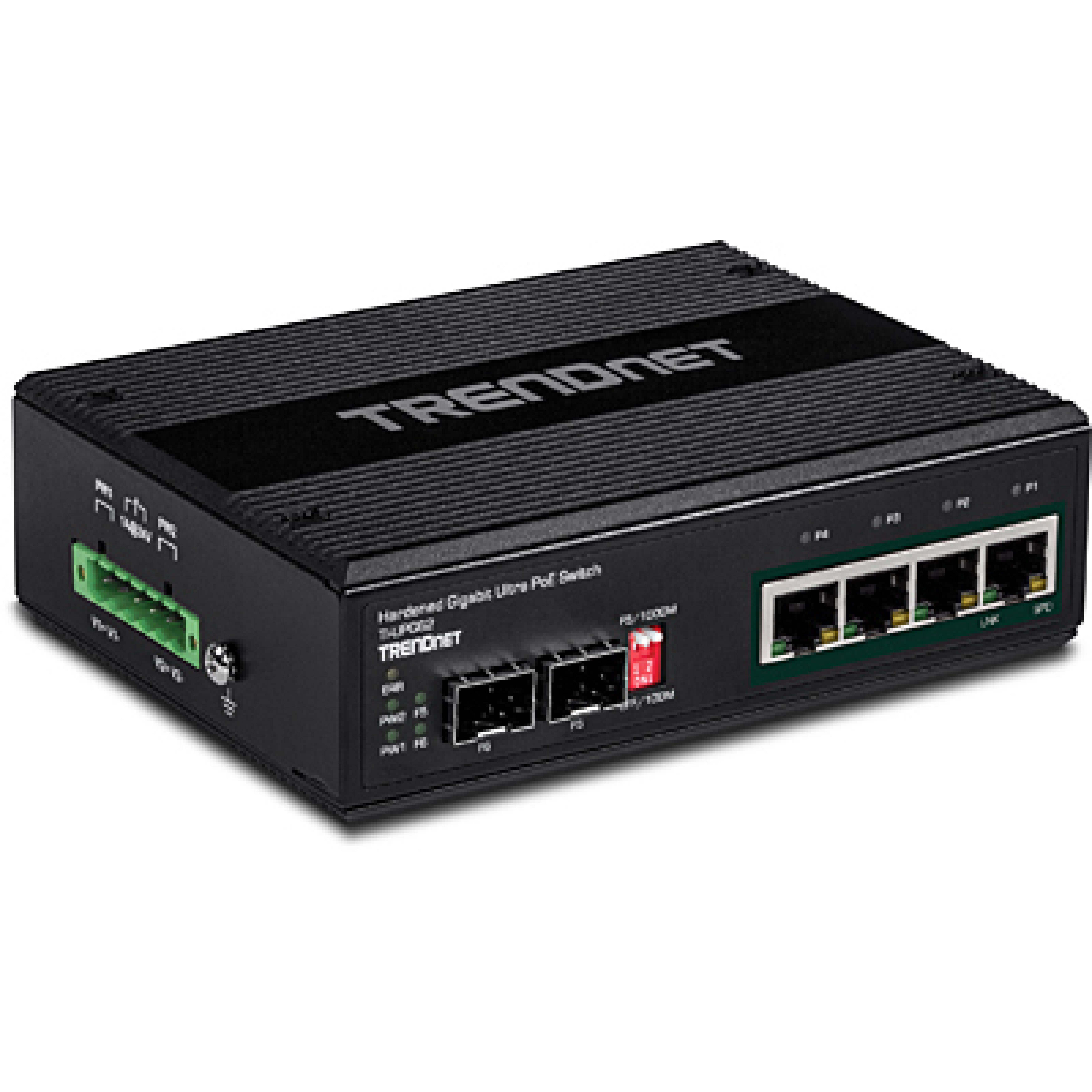 TRENDnet Industrie Switch 6 Port Gbit PoE IP30 Metall