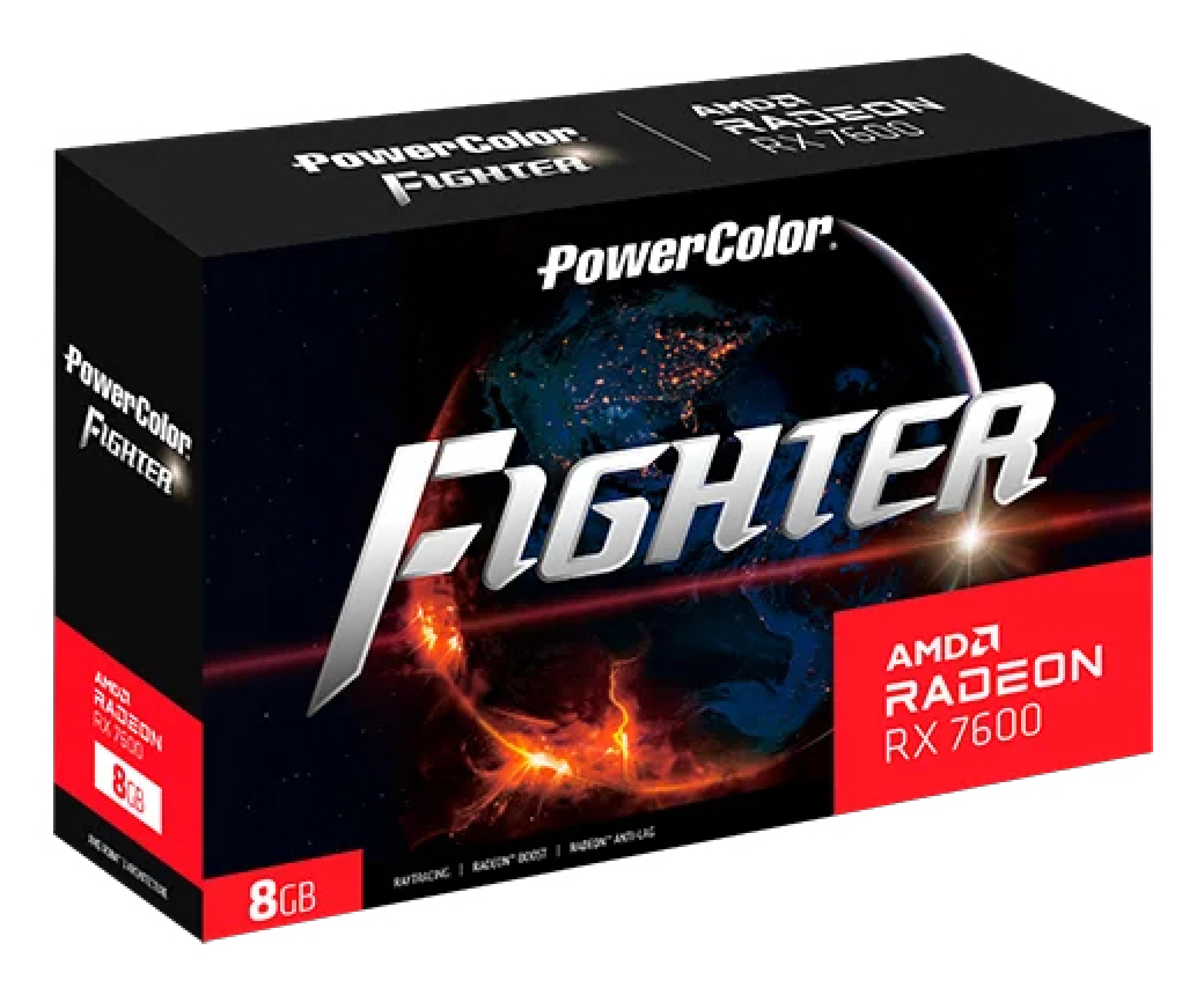 Powercolor Radeon RX7600 Fighter V2 8GB GDDR6 HDMI 3xDP