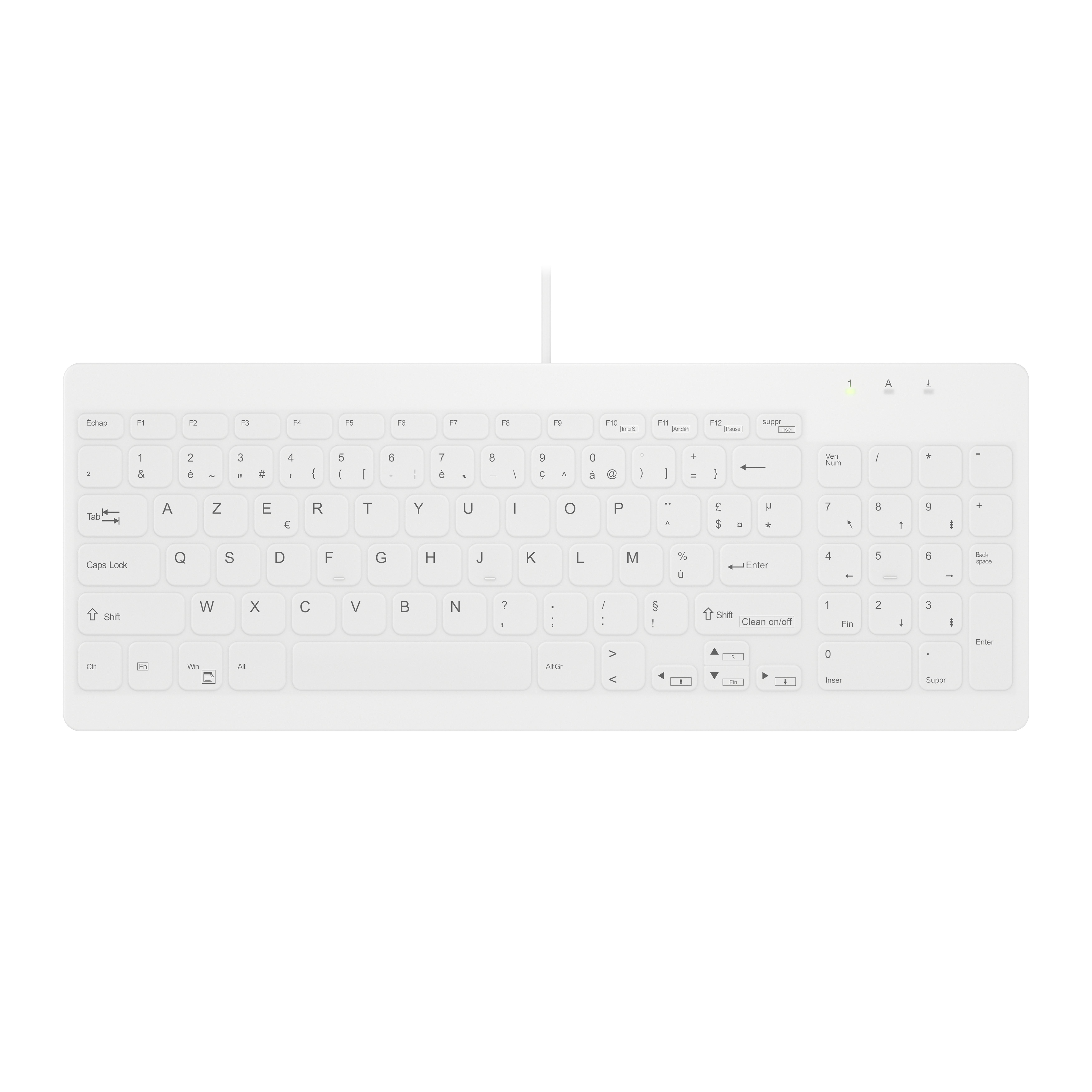 Contour ACTIVE KEY Hygiene Compact Ultraflat Keyboard with