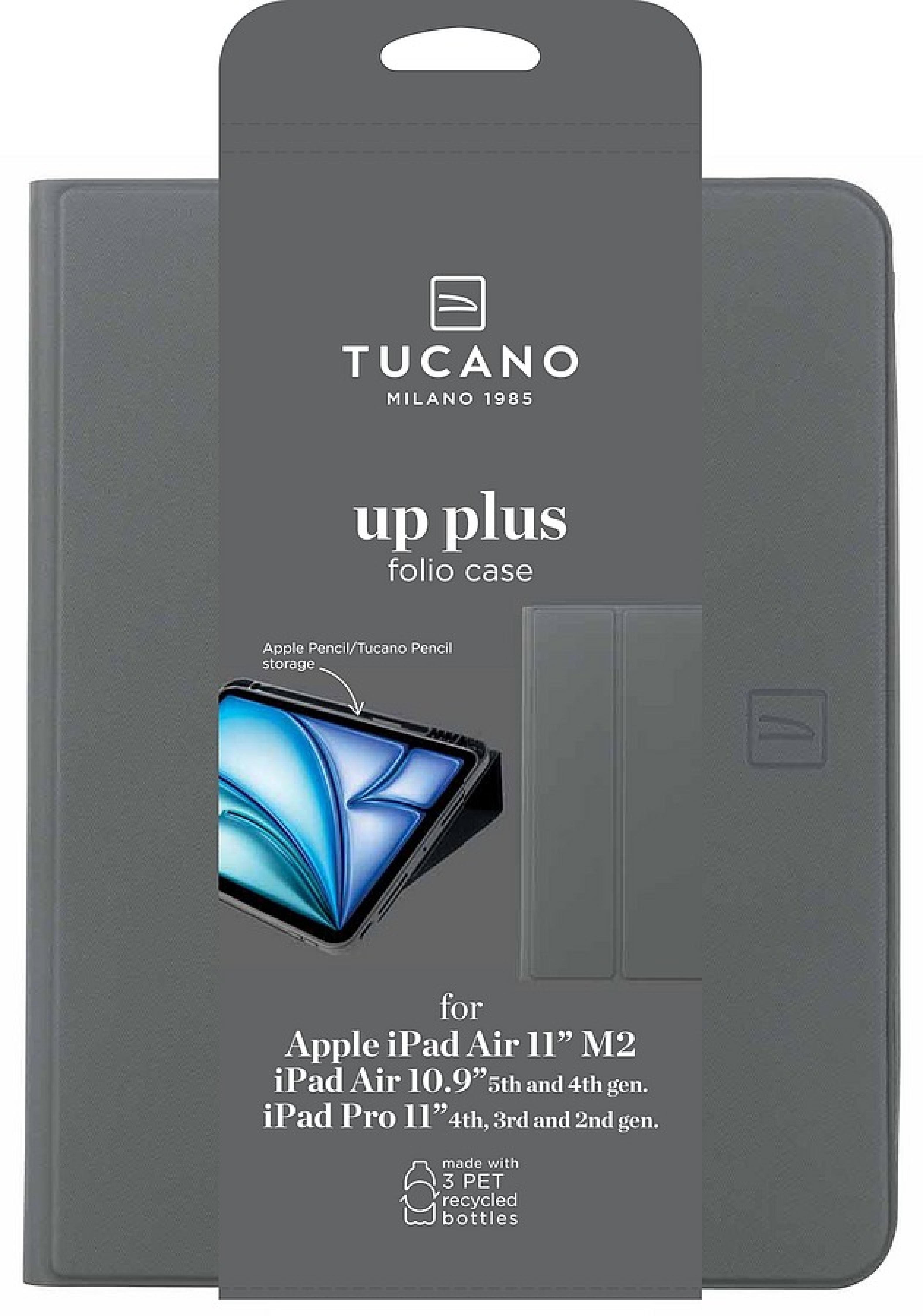 TUCANO UP PLUS Tablethülle Apple iPad Air 11" M4-M3-M2, iPad Air 5th/4th gen , iPad Pro 11" 4th/3rd gen, Grau