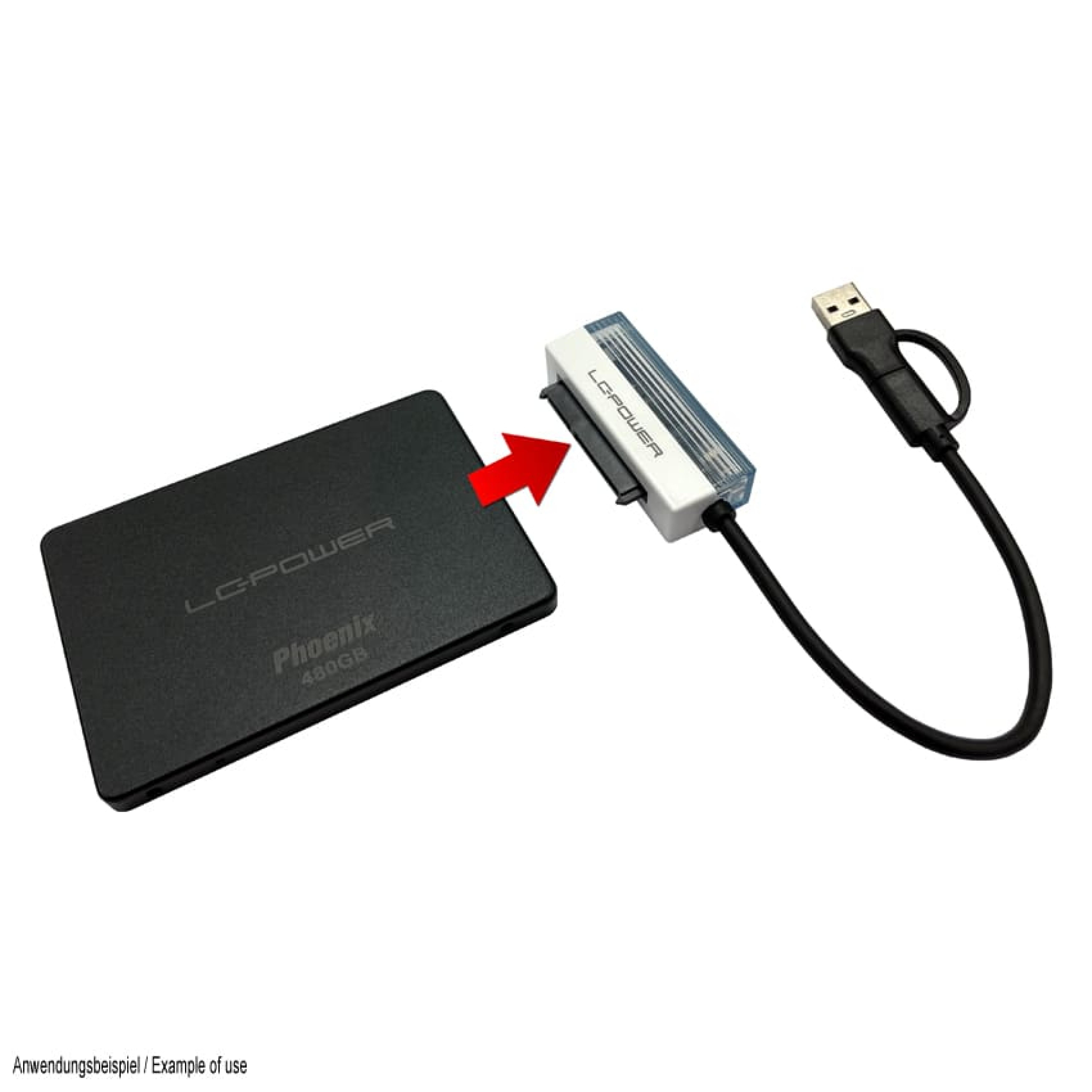 LC-Power Adapter LC-ADA-USB-SATA-25