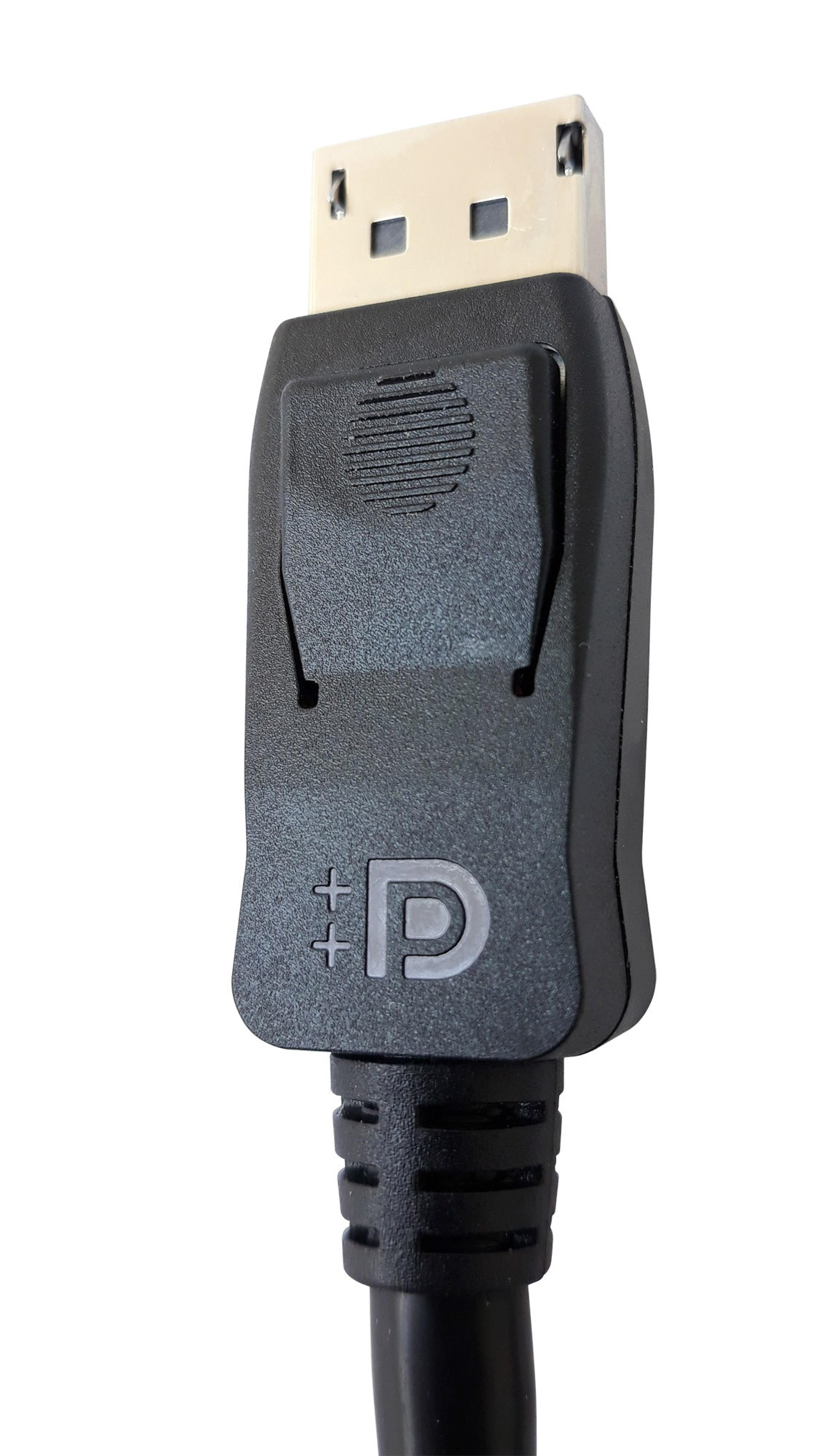 Techly DisplayPort 1.4, Audio/Video Kabel, schwarz, 2m