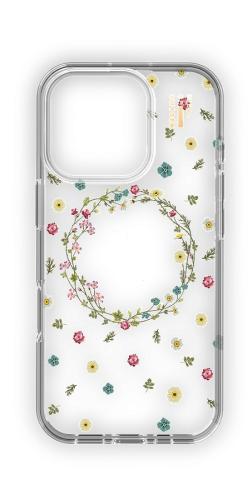 Klarer Handy-Schutz mit Blumenmuster und Kranzmotiv