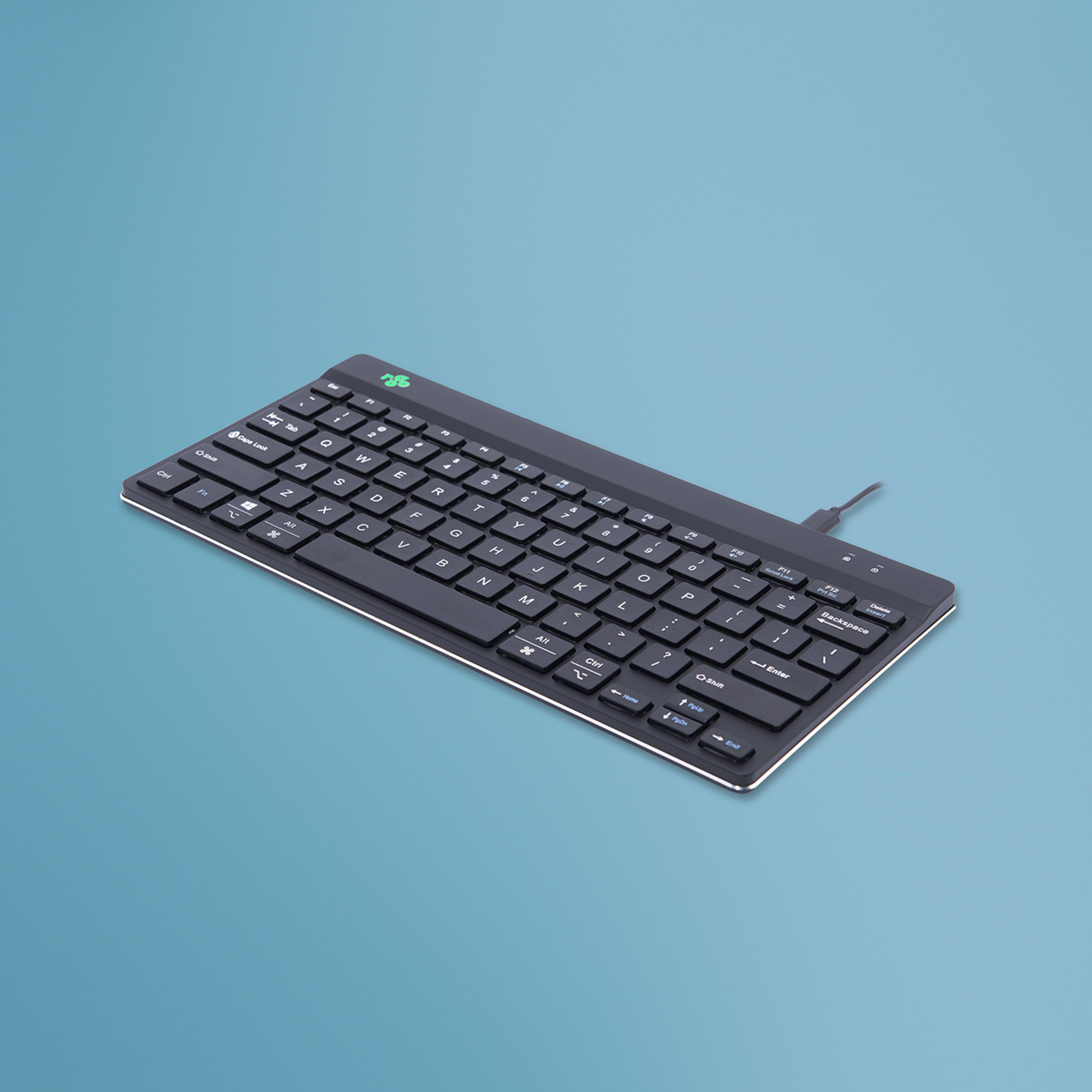R-Go Tastatur Compact Break US-Layout verkabelt schwarz
