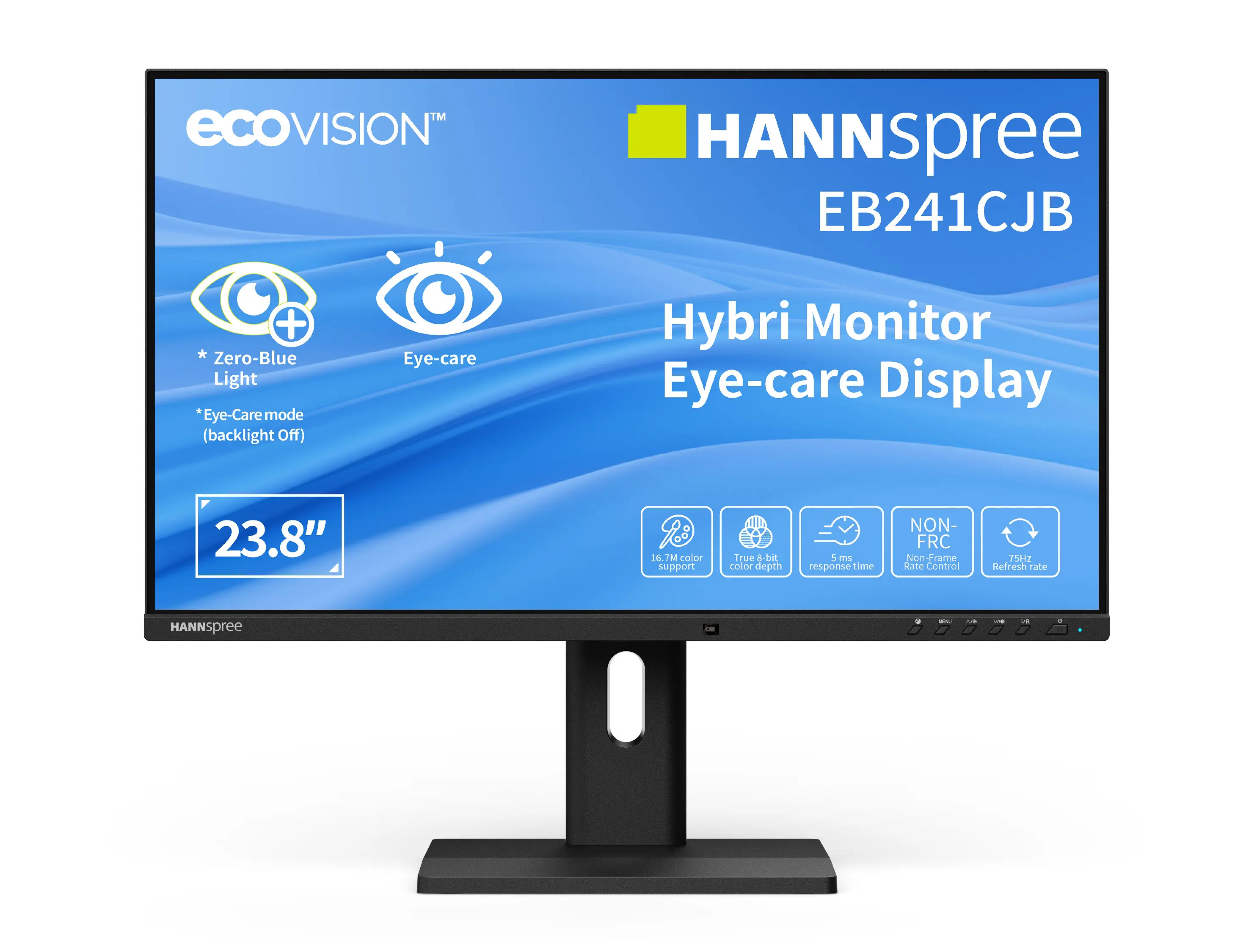 Hannspree 60.4cm (23,8") EB241CJB 16:9 Hybri HDMI+DP+USB
