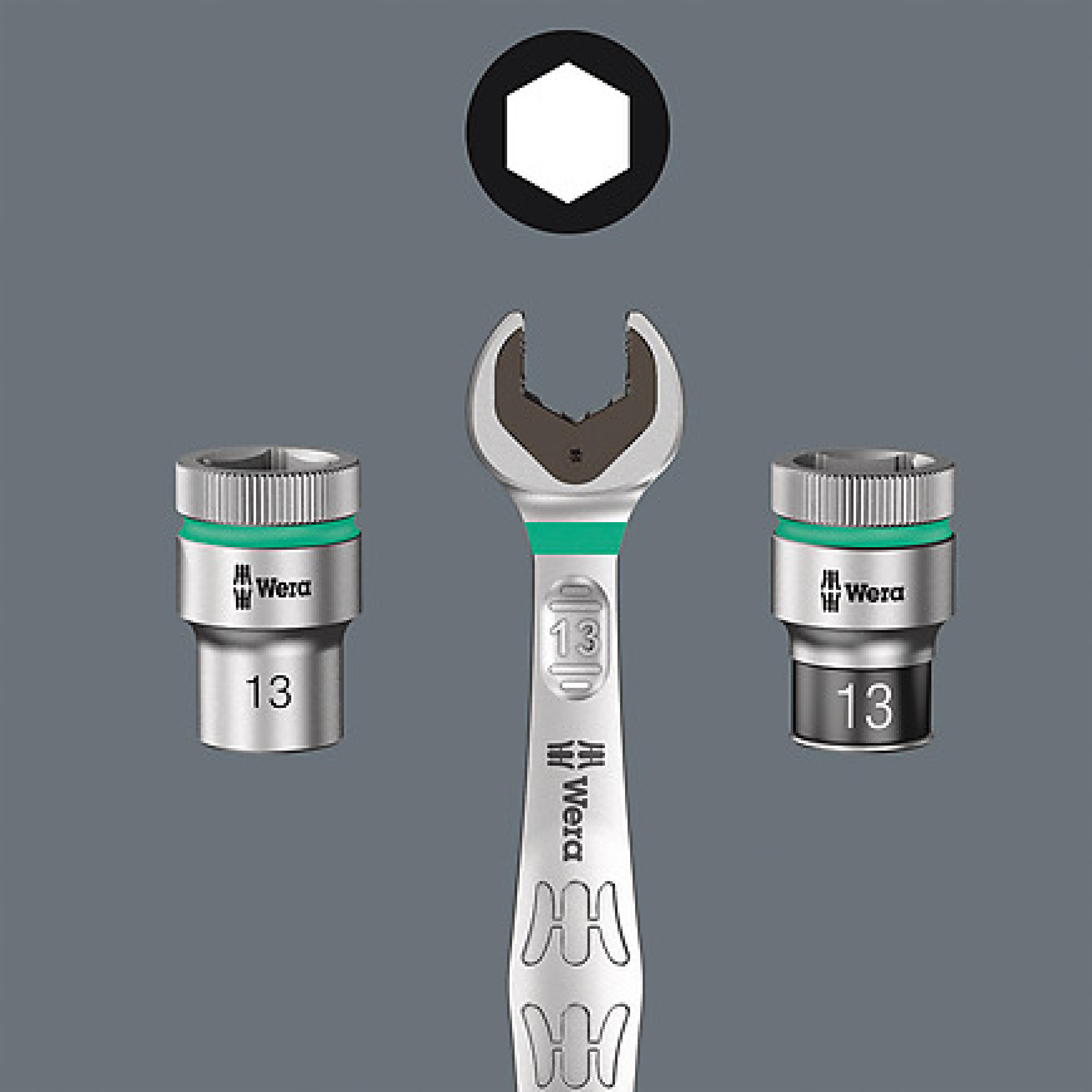 Wera 6003 Joker 22 Set 1 Ringmaulschluessel-Satz