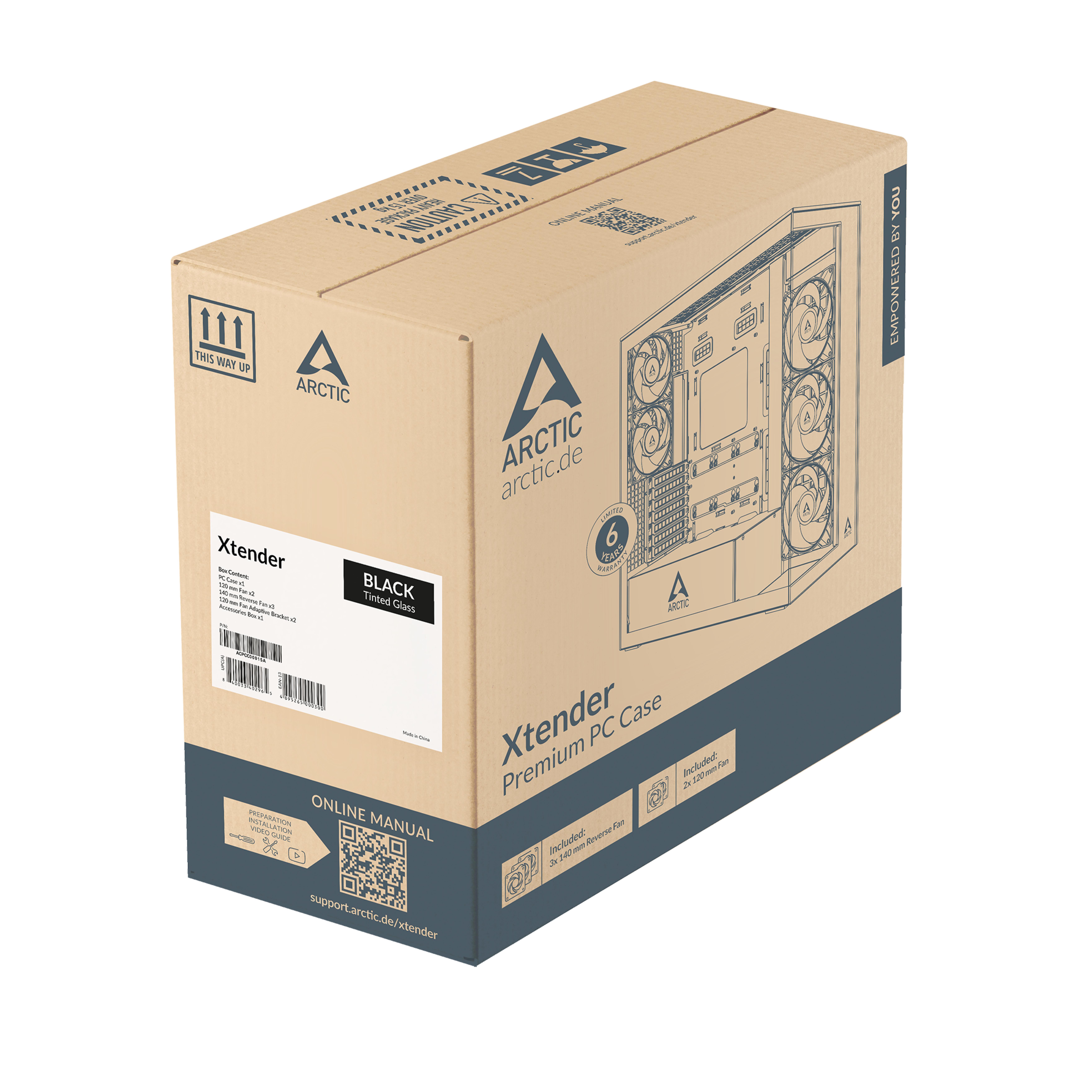 ARCTIC Geh Xtender Black