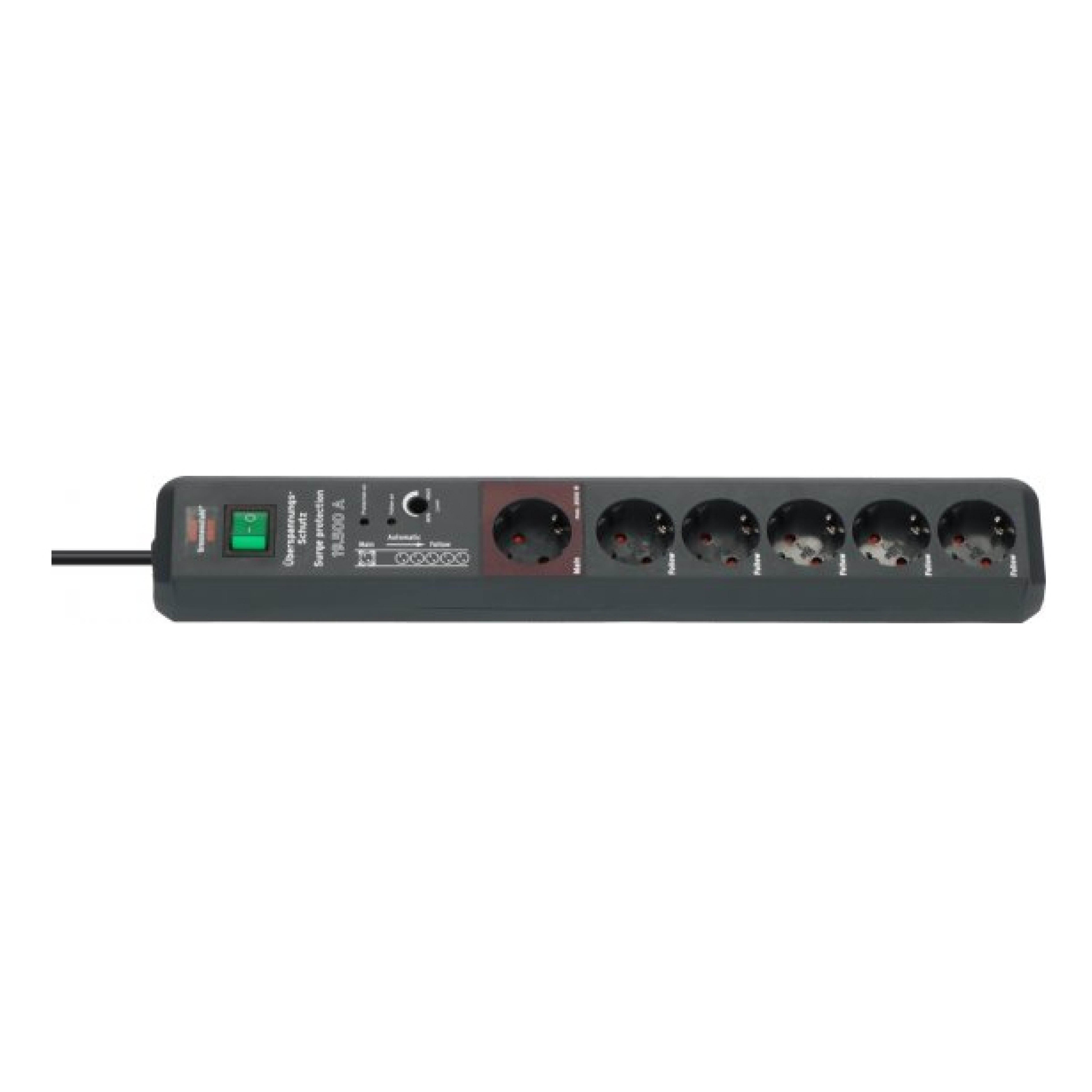 Brennenstuhl UEberspannungsschutz Secure-Tec 6x 3m anthr