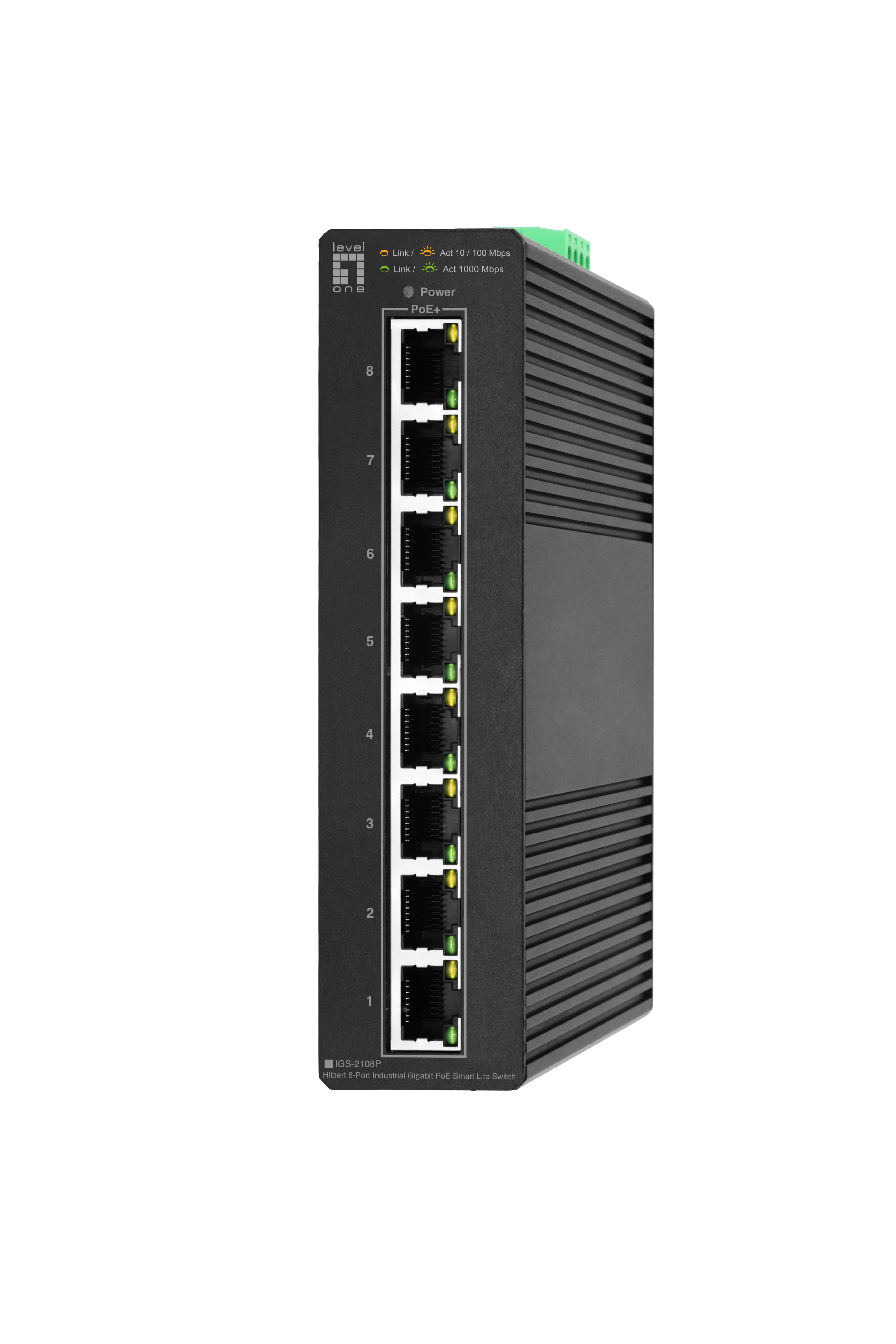 LevelOne Industr.PoE+Switch 8xGE PoE 120W Hilbert SL managed
