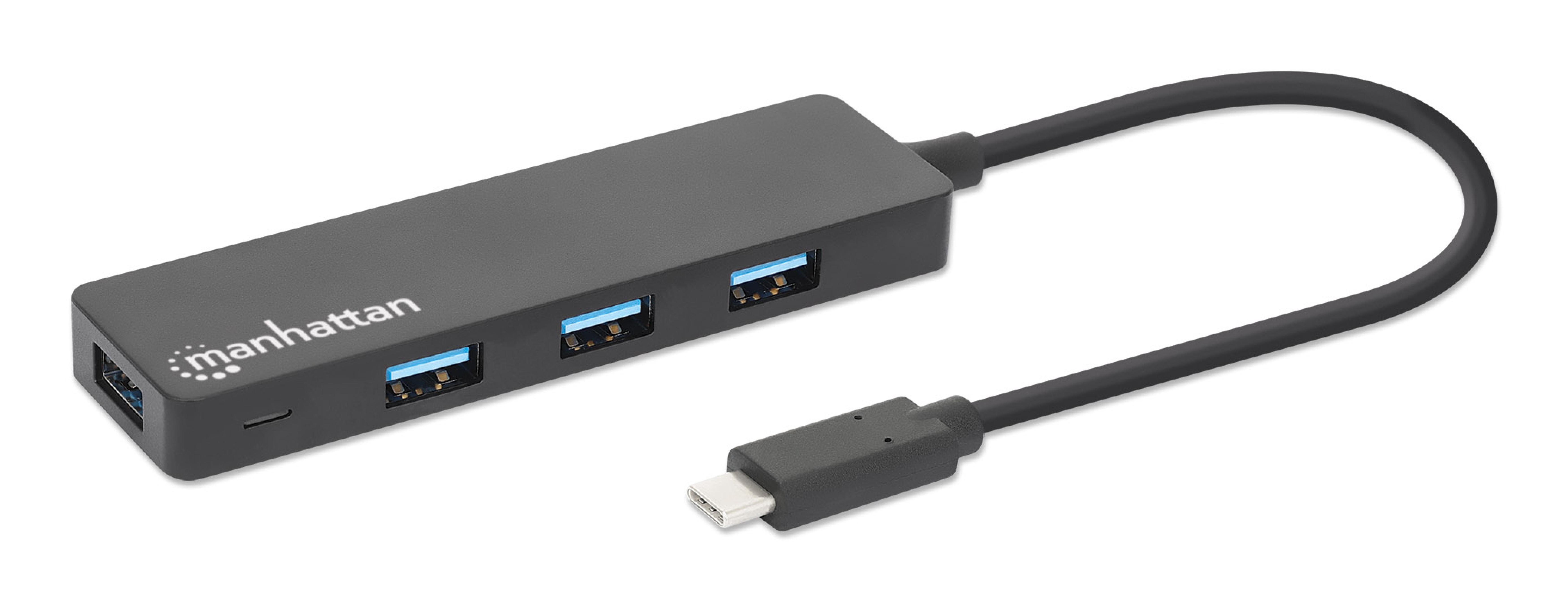 MANHATTAN 4-Port USB 3.2 Gen 1 Hub C-Stecker auf 4x A-Buchse