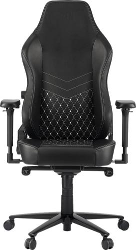 ZEN SAGA Echtleder Gaming Stuhl, bis 130kg, schwarz
