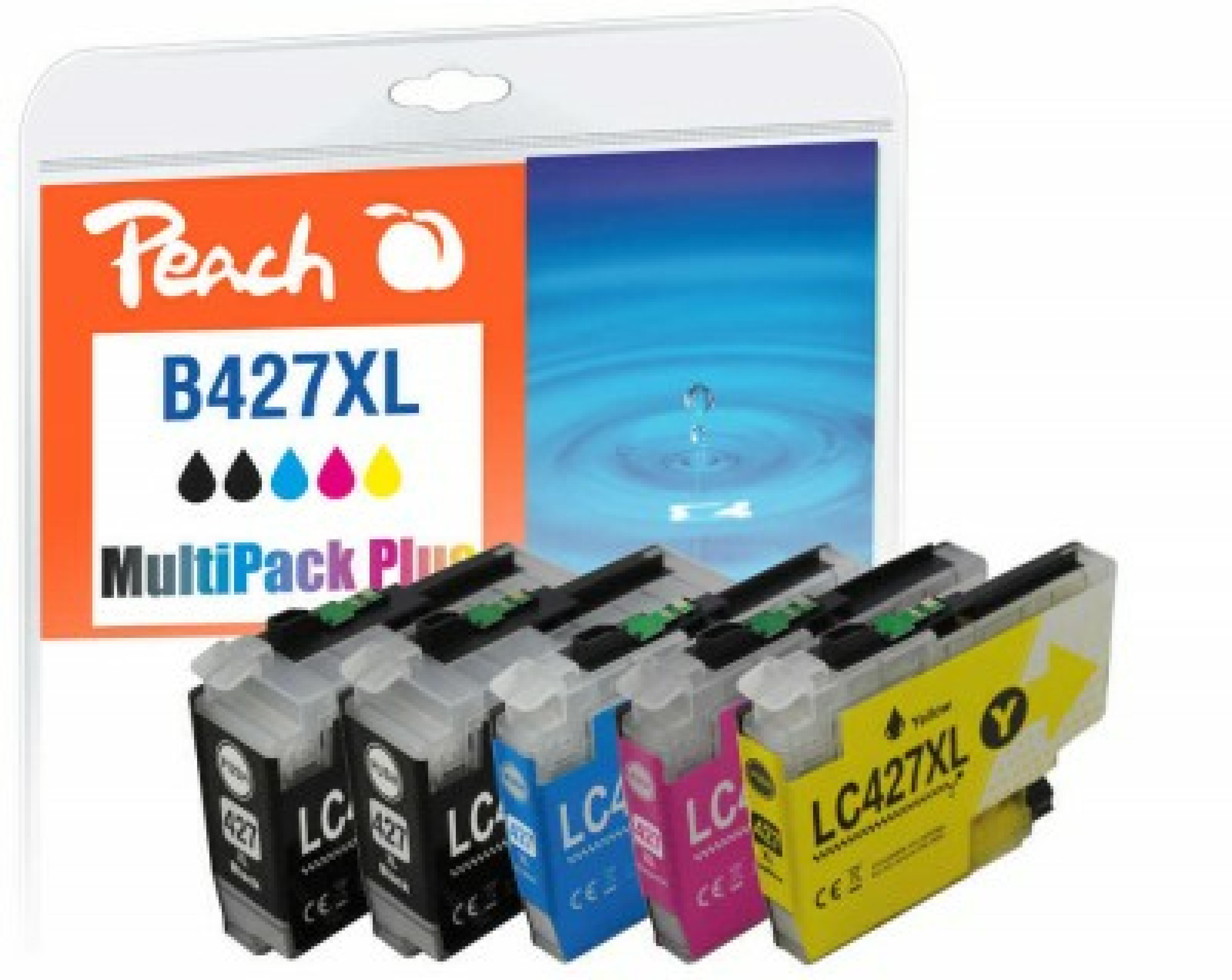 Peach Patrone Brother LC-427XL MultiPack Plus kompatibel