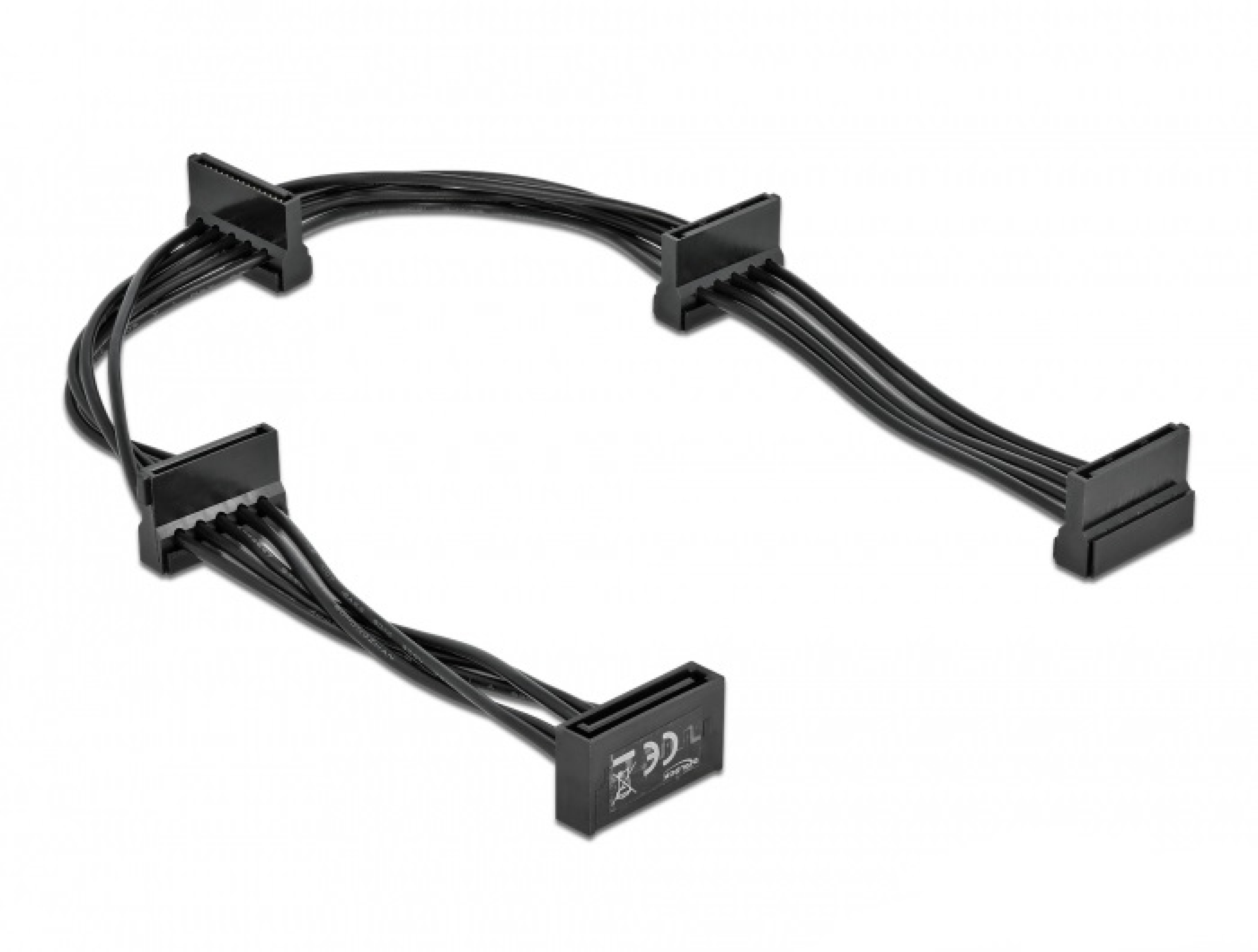 DELOCK Kabel Power SATA 15 Pin St > 4x SATA 15 Pin Bu 40cm
