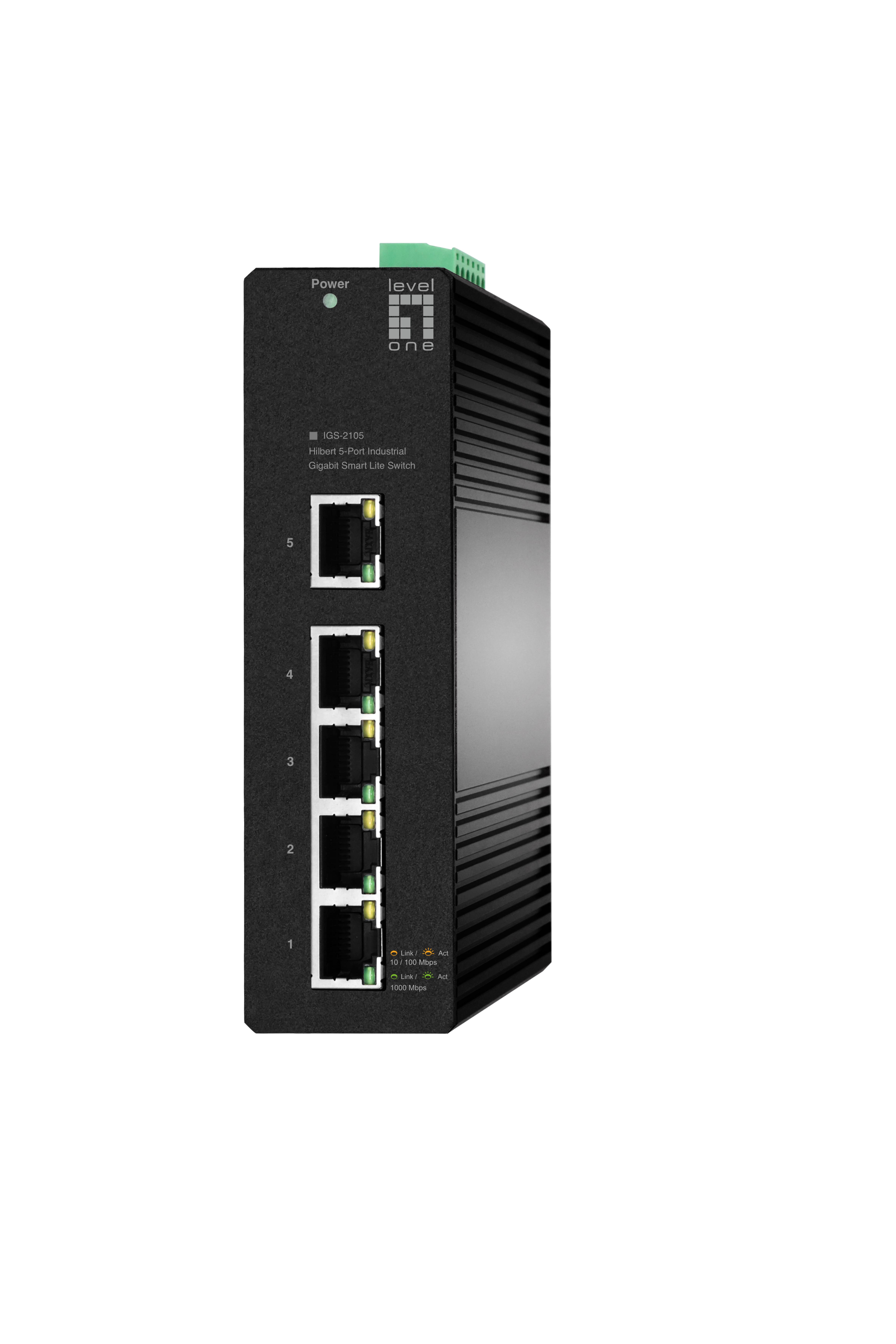 LevelOne Industr.Switch 5xGE/IP30+DIN Hilbert SL managed