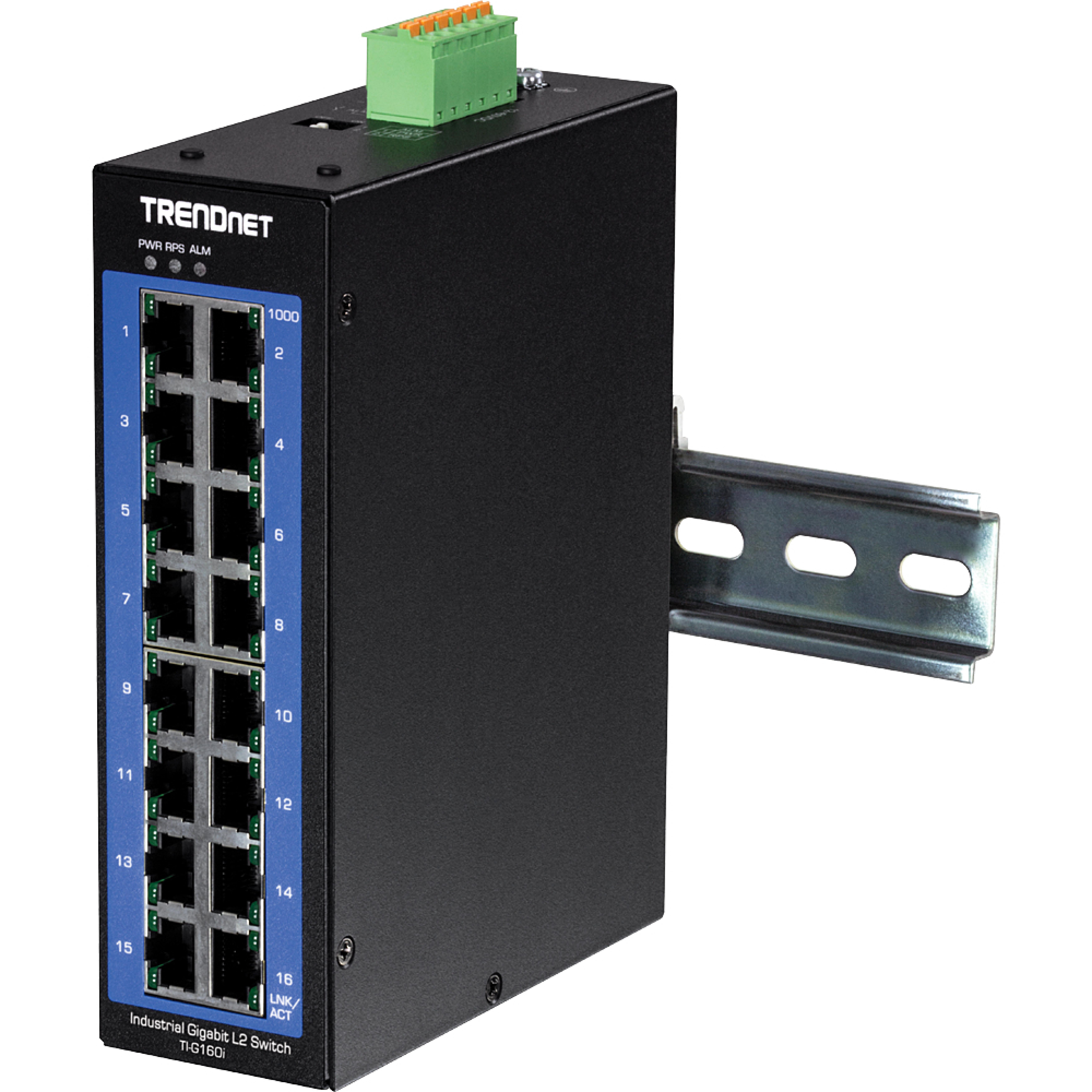 TRENDnet Industrie Switch 16 Port Gbit Manag.L2+ DIN-Rail