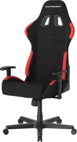 DXRACER Formula Gaming Chair Regular L, Wasserabweisender Stoffbezeug, schwarz-rot