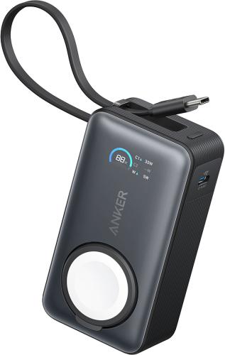 ANKER MagGo Power Bank(10000mAh, 35W, For Apple Watch), Black
