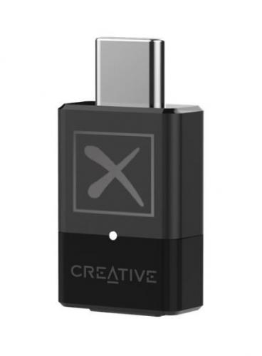 Schwarzer Creative USB-C Audio Adapter mit X-Logo