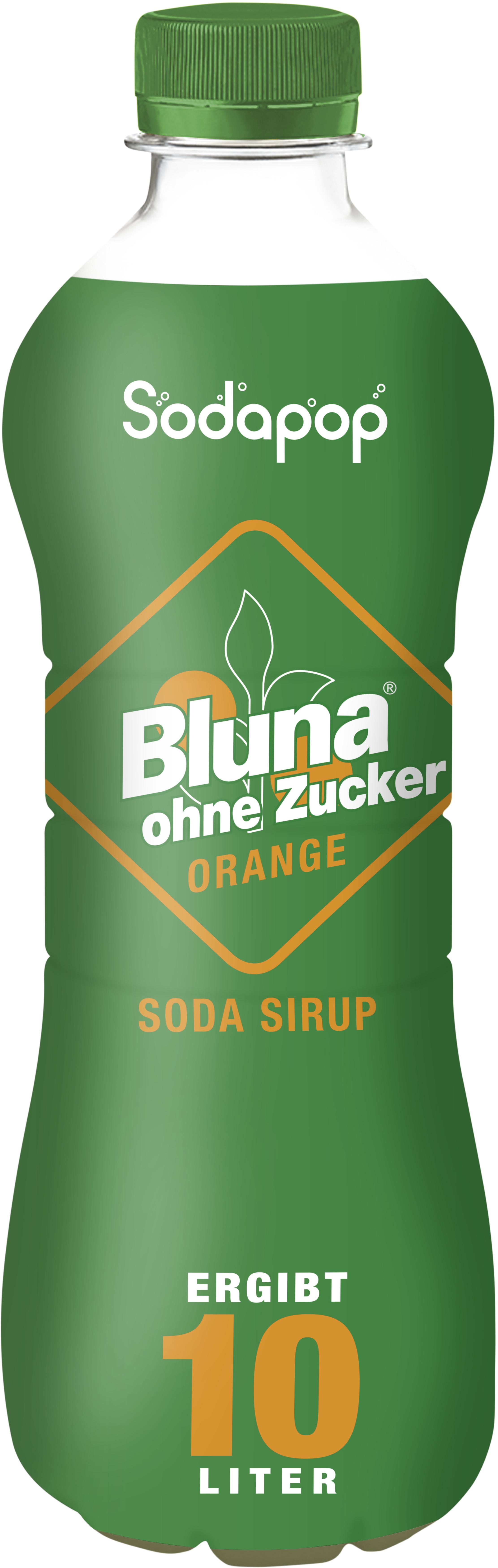 SODAPOP BLUNA Orange Sirup ohne Zucker 500ml für 10 Liter