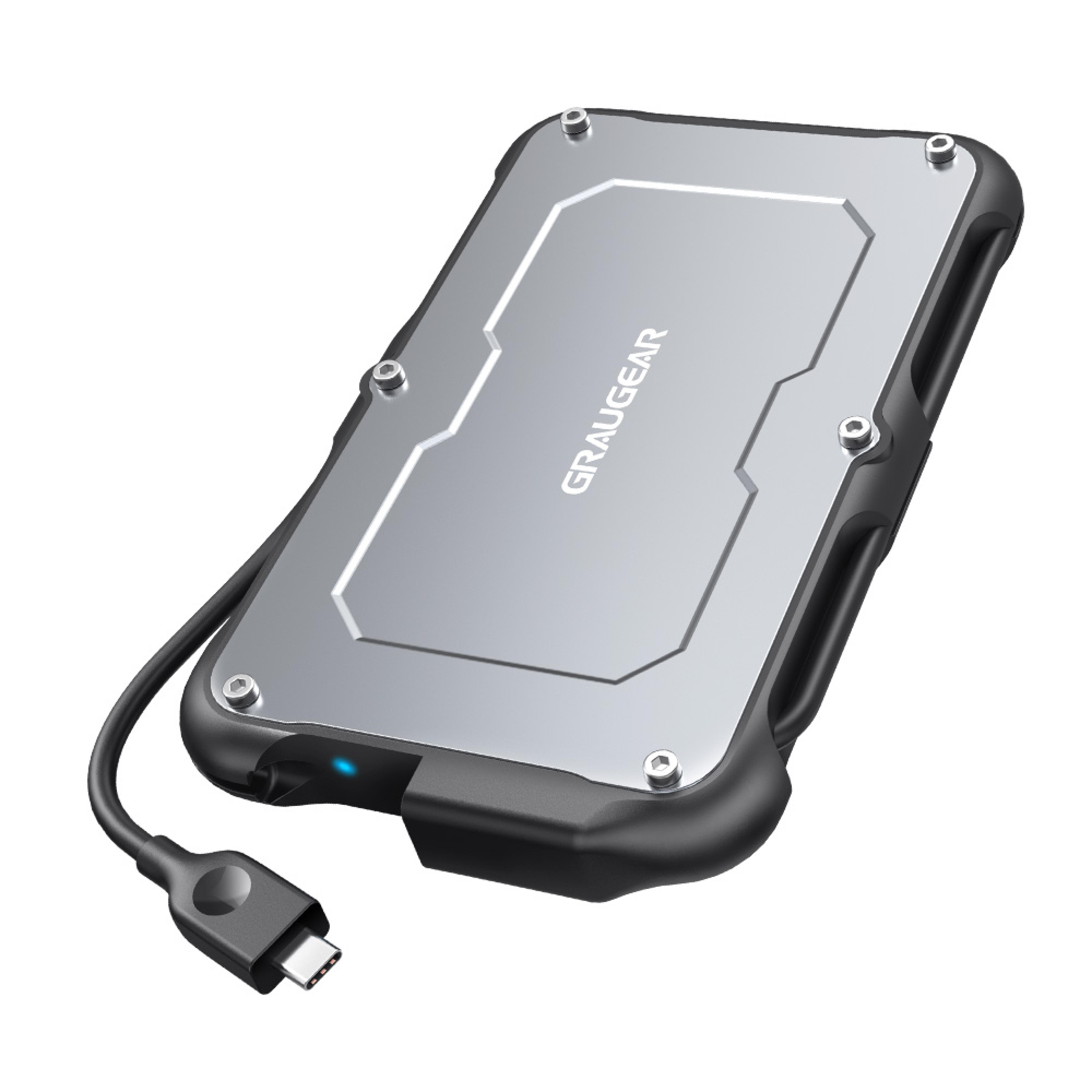 GRAUGEAR externes Festpl.Gehaeuse 2,5"HDD/SSD USB 3.2 Spritzs