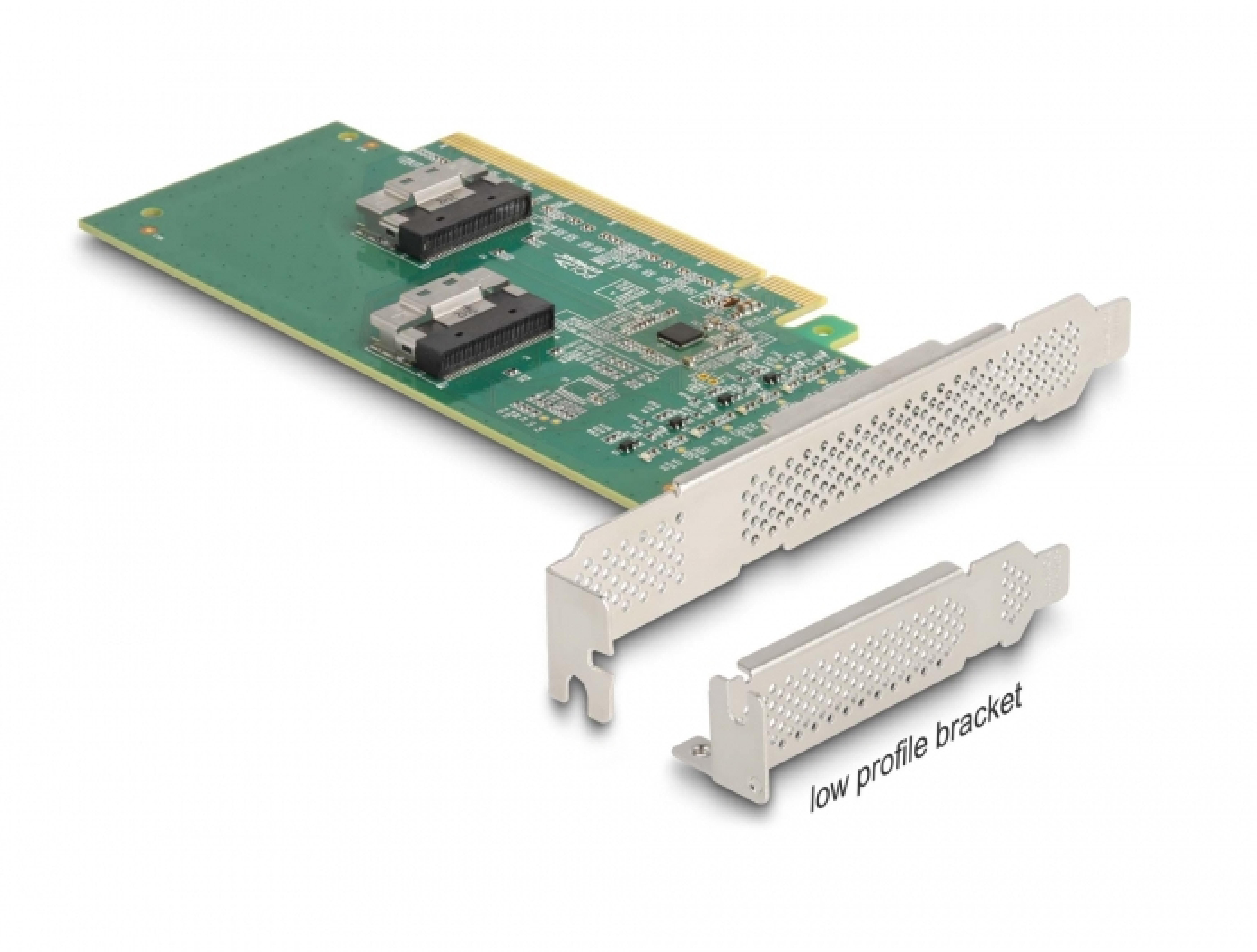 DELOCK PCI Express 4.0 x16 Karte zu 4 x SFF-8639 NVMe