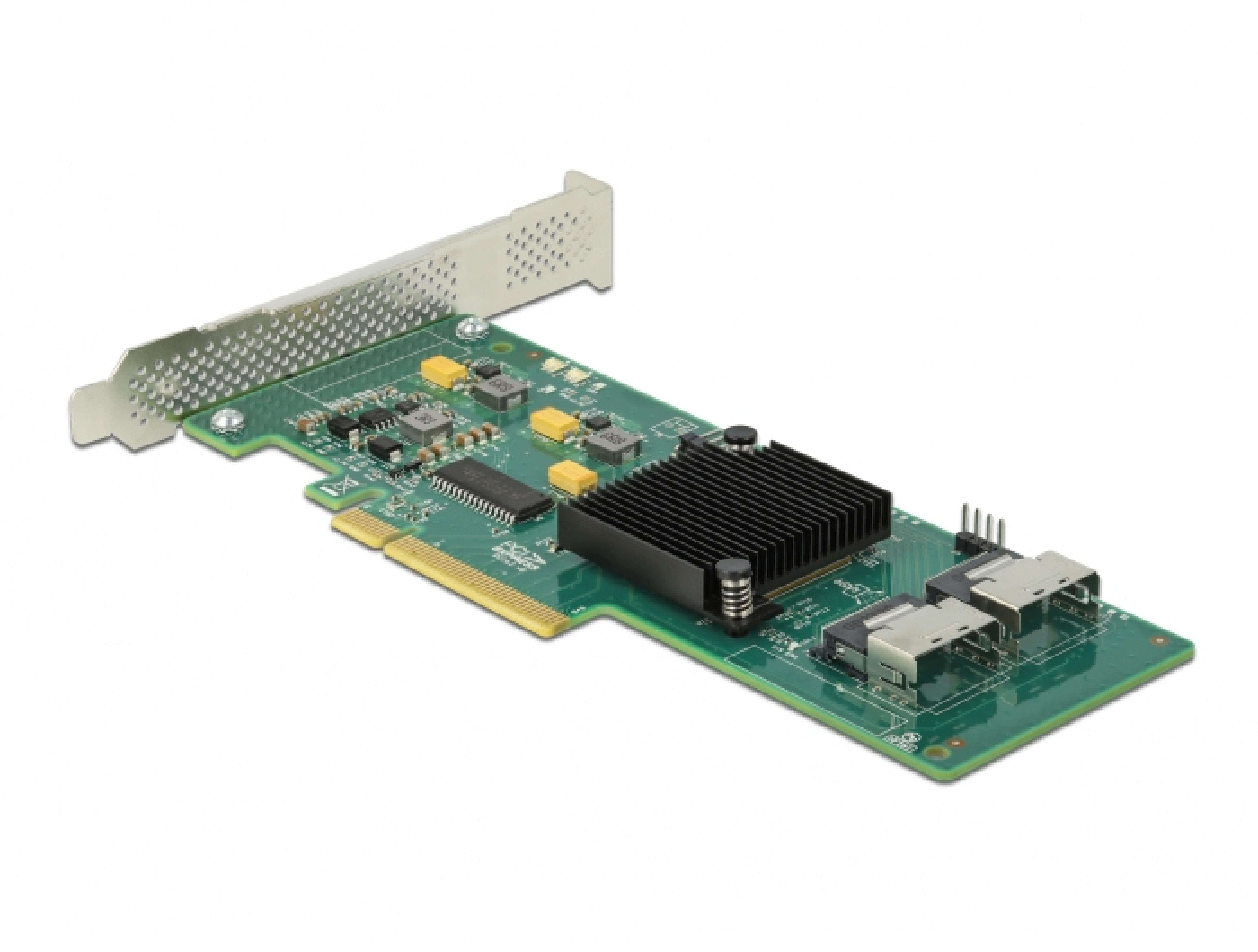 DELOCK 8 Port SATA PCI Express x8 Karte mit Anschlusskabel