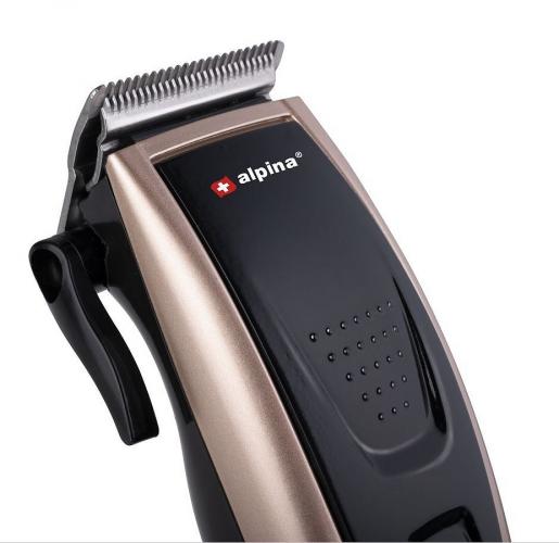 Alpina Haarschneider mit schwarz-goldenem Design und scharfer Klinge