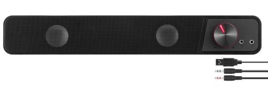 SPEEDLINK BRIO Stereo Soundbar, black