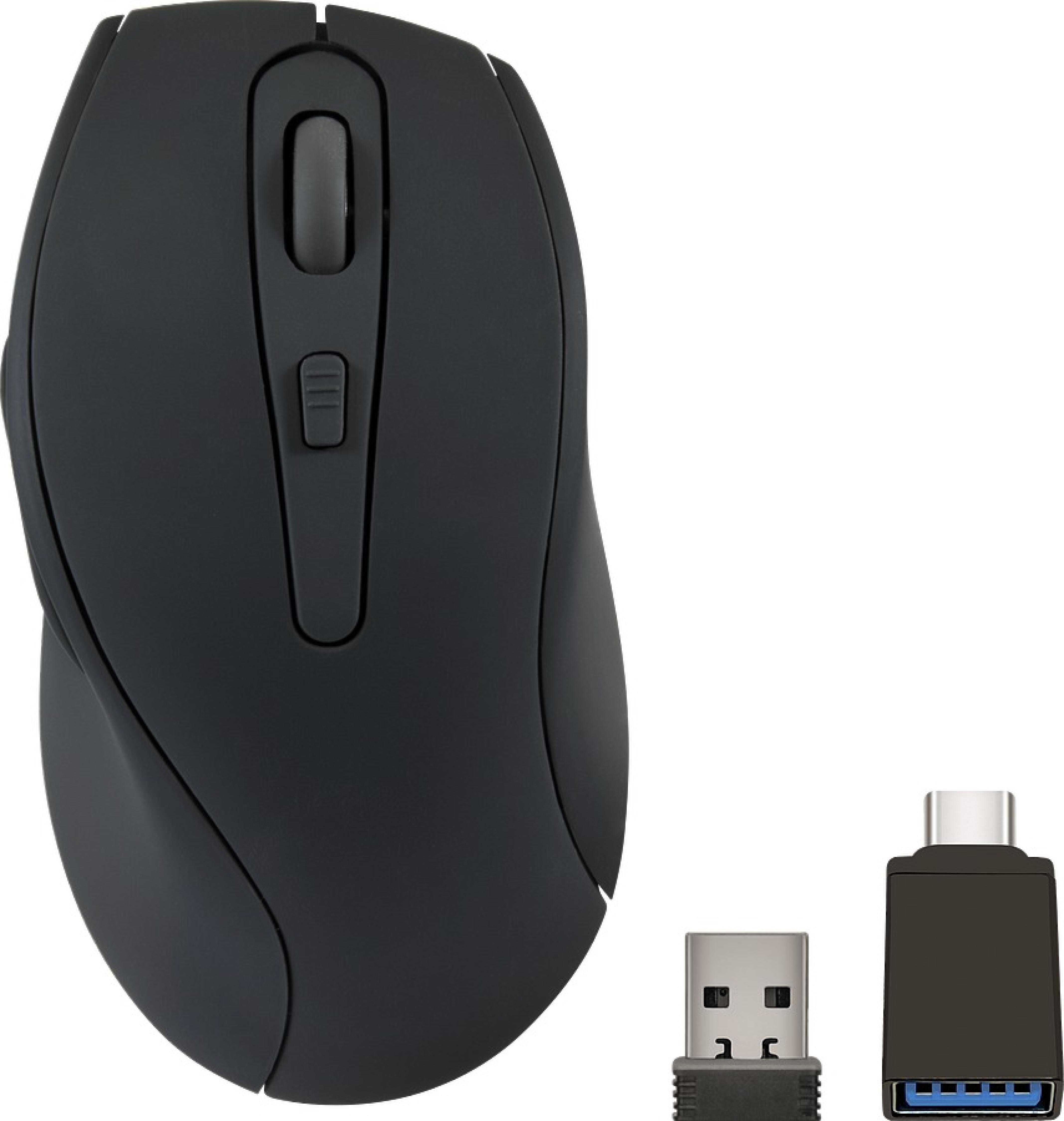 SPEEDLINK AXON Silent  Mouse - Wireless, USB-A/-C, rubber-black