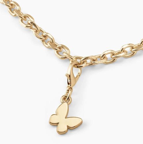 Filigrane Goldkette mit Schmetterlingsanhänger