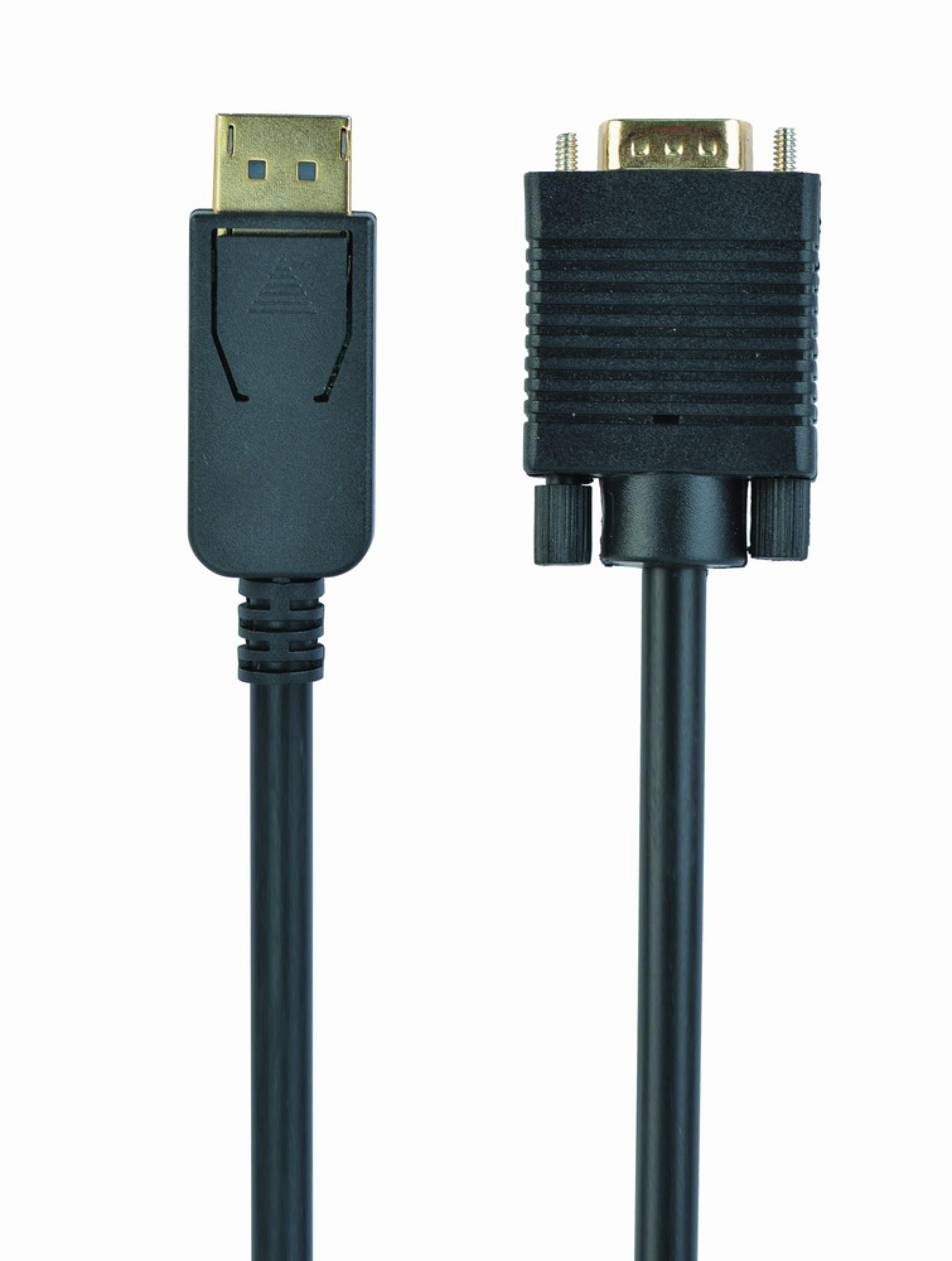 gembird Display Port zu VGA adapter Kabel, 1,8m, schw.